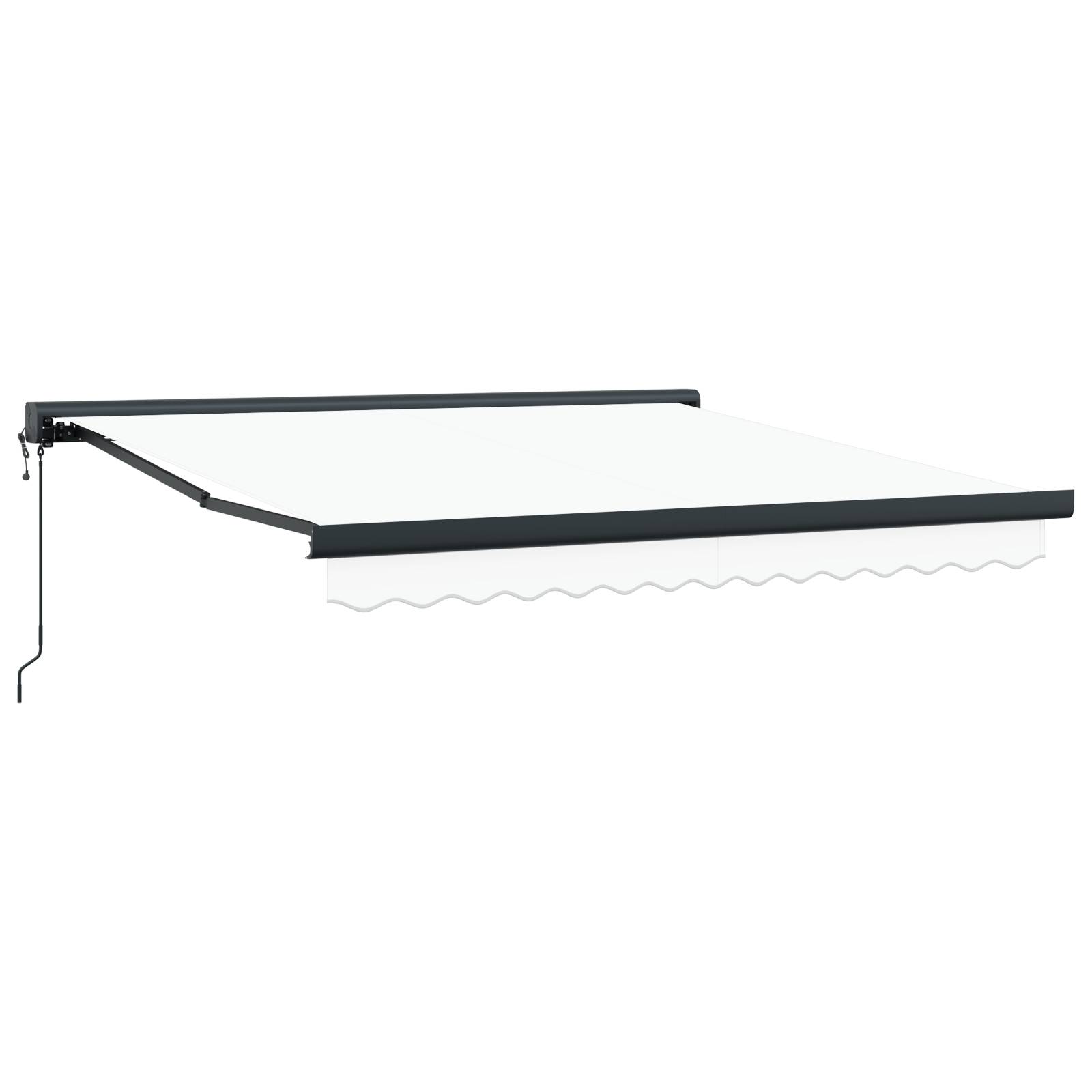 vidaXL Automatische Einziehbare Markise Weiß 300x250 cm