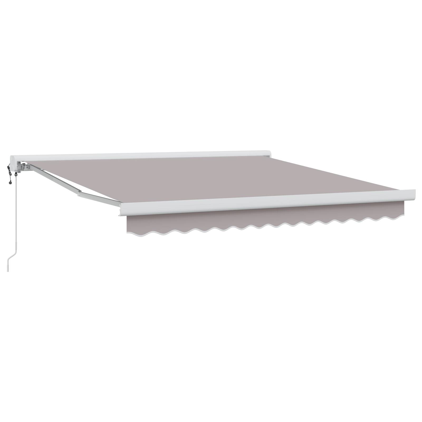 vidaXL Automatische Einziehbare Markise Hellgrau 350x250 cm