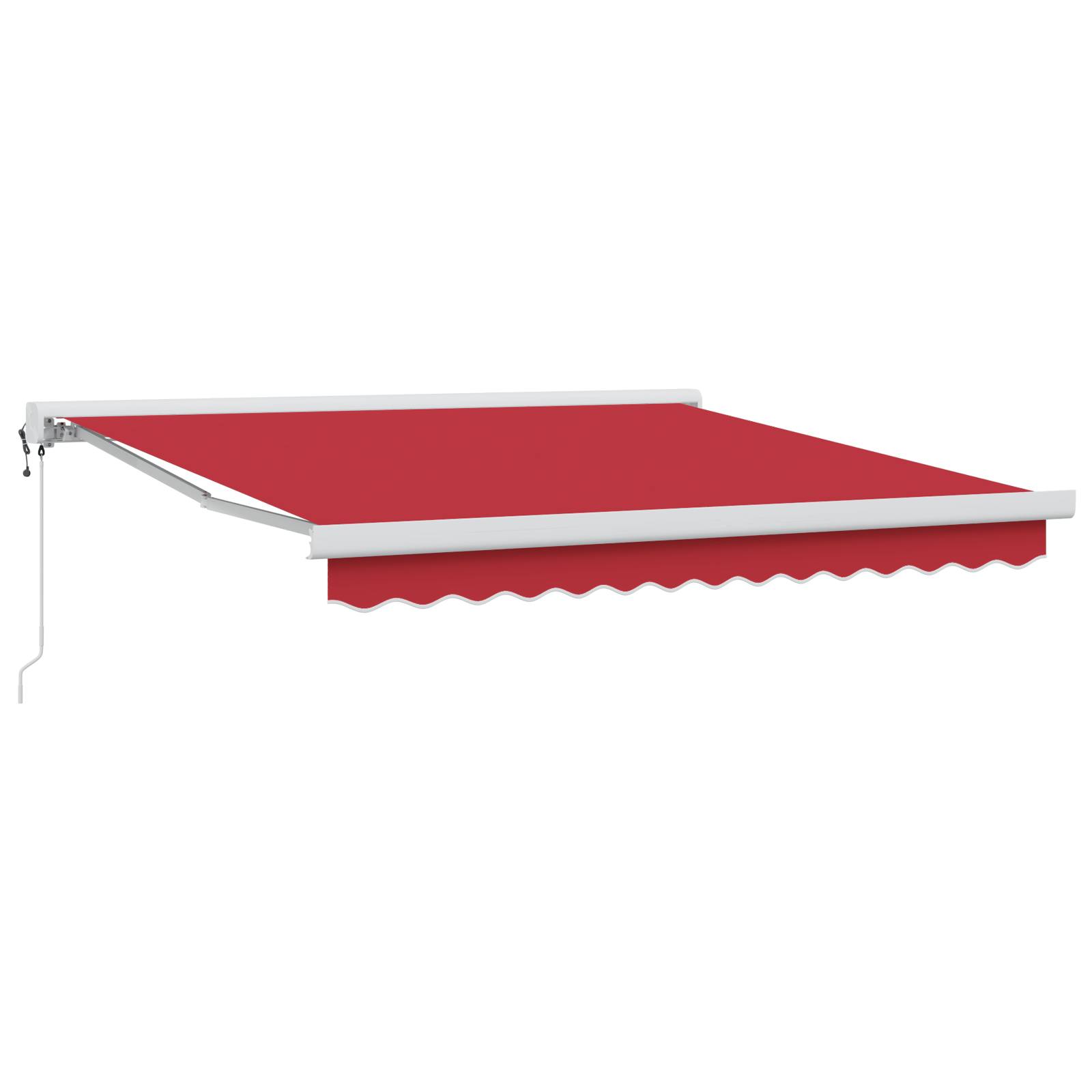 vidaXL Automatische Einziehbare Markise Rot 300x250 cm