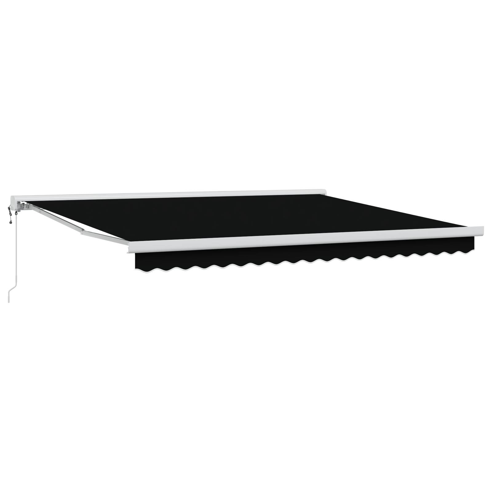 vidaXL Automatische Einziehbare Markise Schwarz 400x300 cm