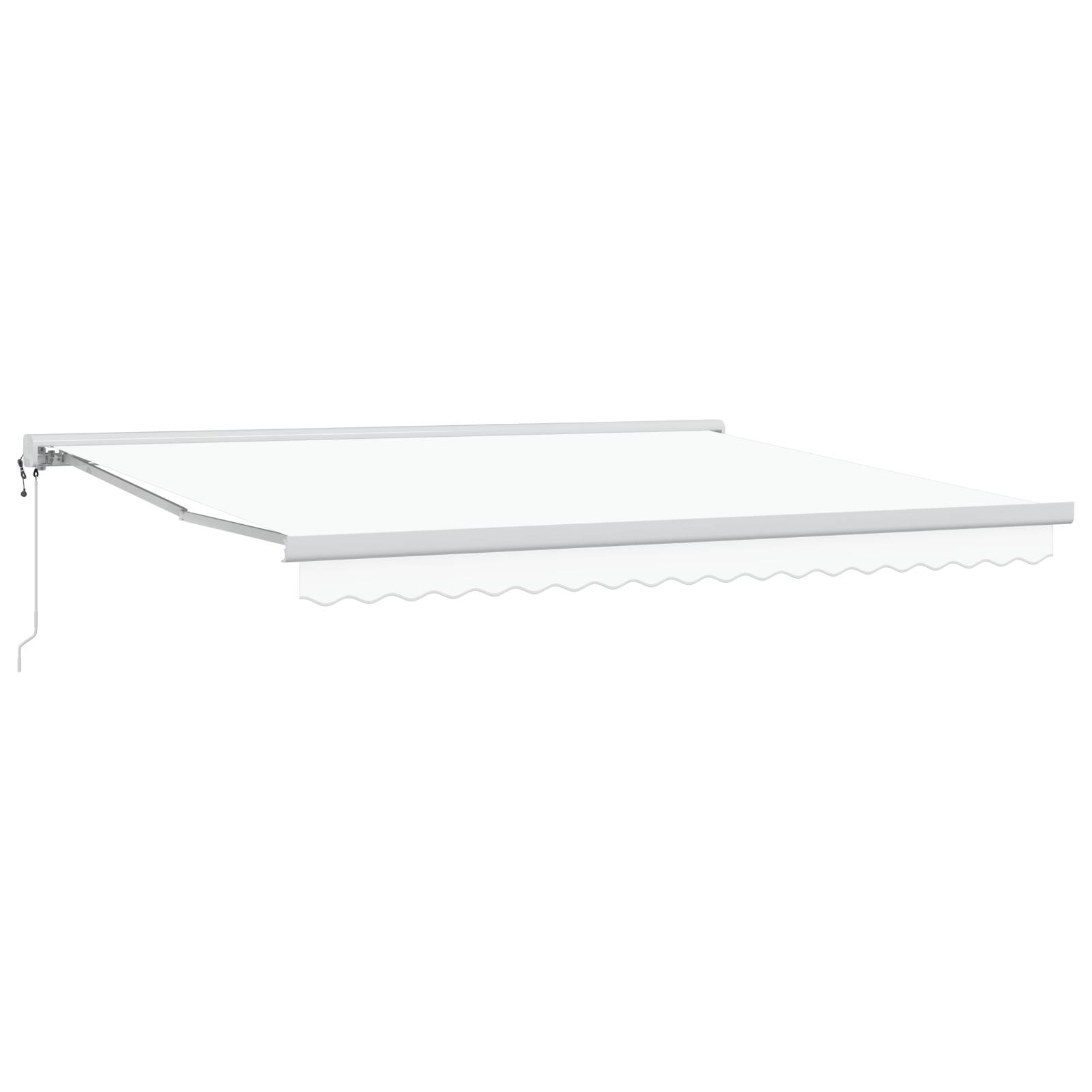 vidaXL automatische einziehbare Markise Weiß 400x300 cm