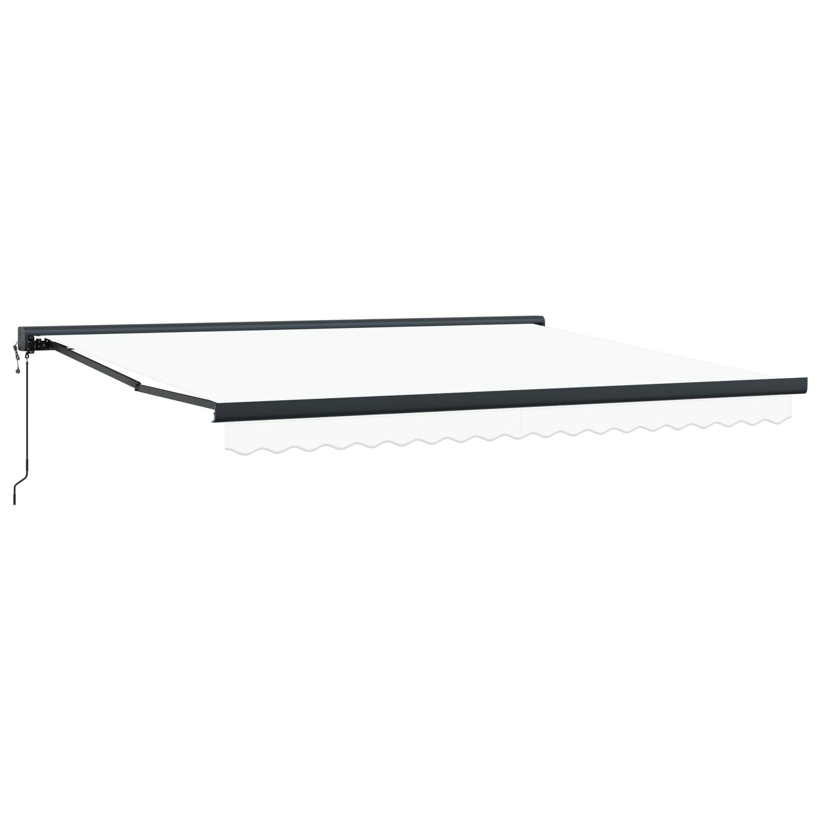 vidaXL Automatische einziehbare Markise Weiß 400x300 cm