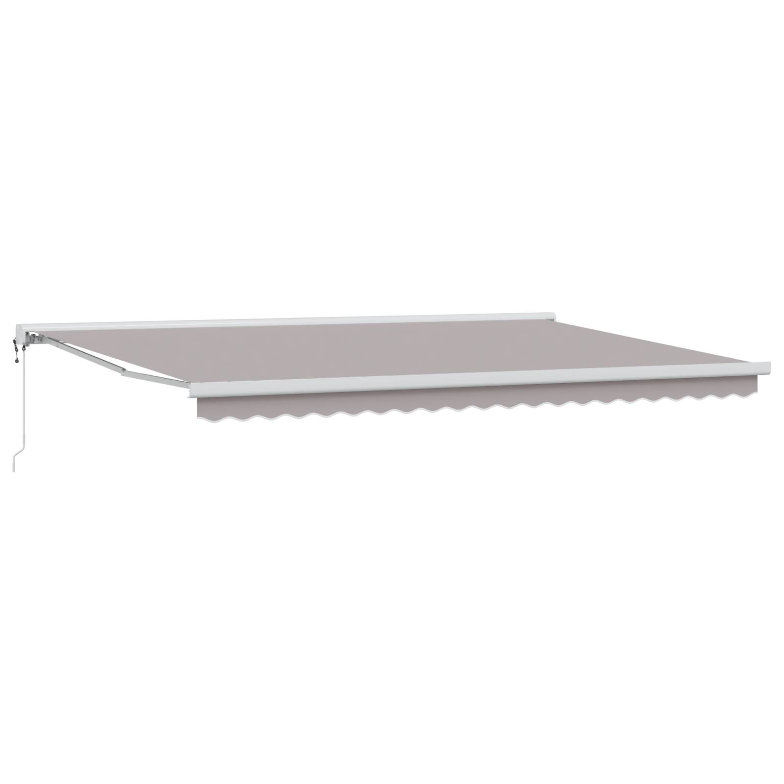 vidaXL Automatische Einziehbare Markise Hellgrau 500x300 cm