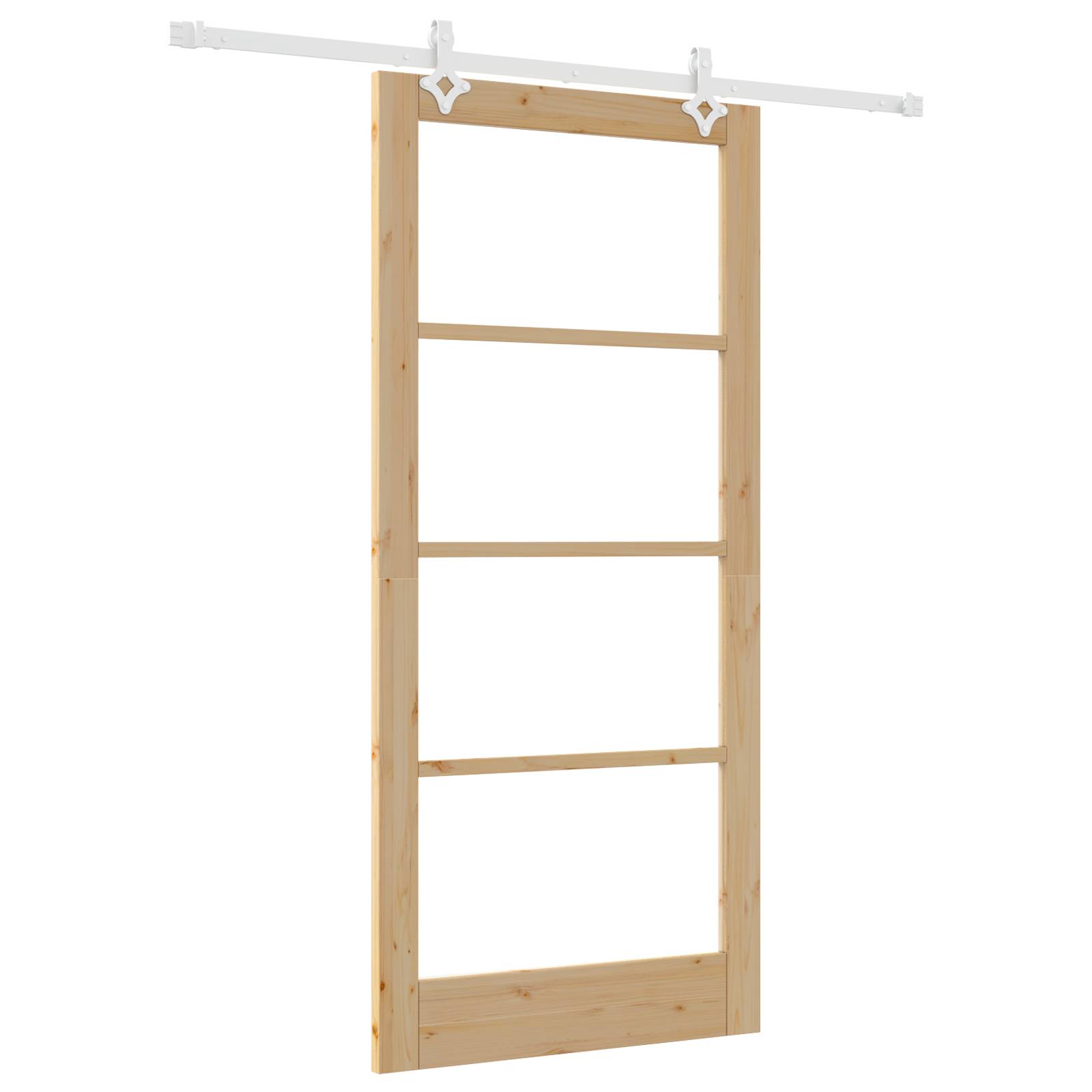 vidaXL Schiebetür mit Hardware-Set 93x202 cm Massivholz Kiefer