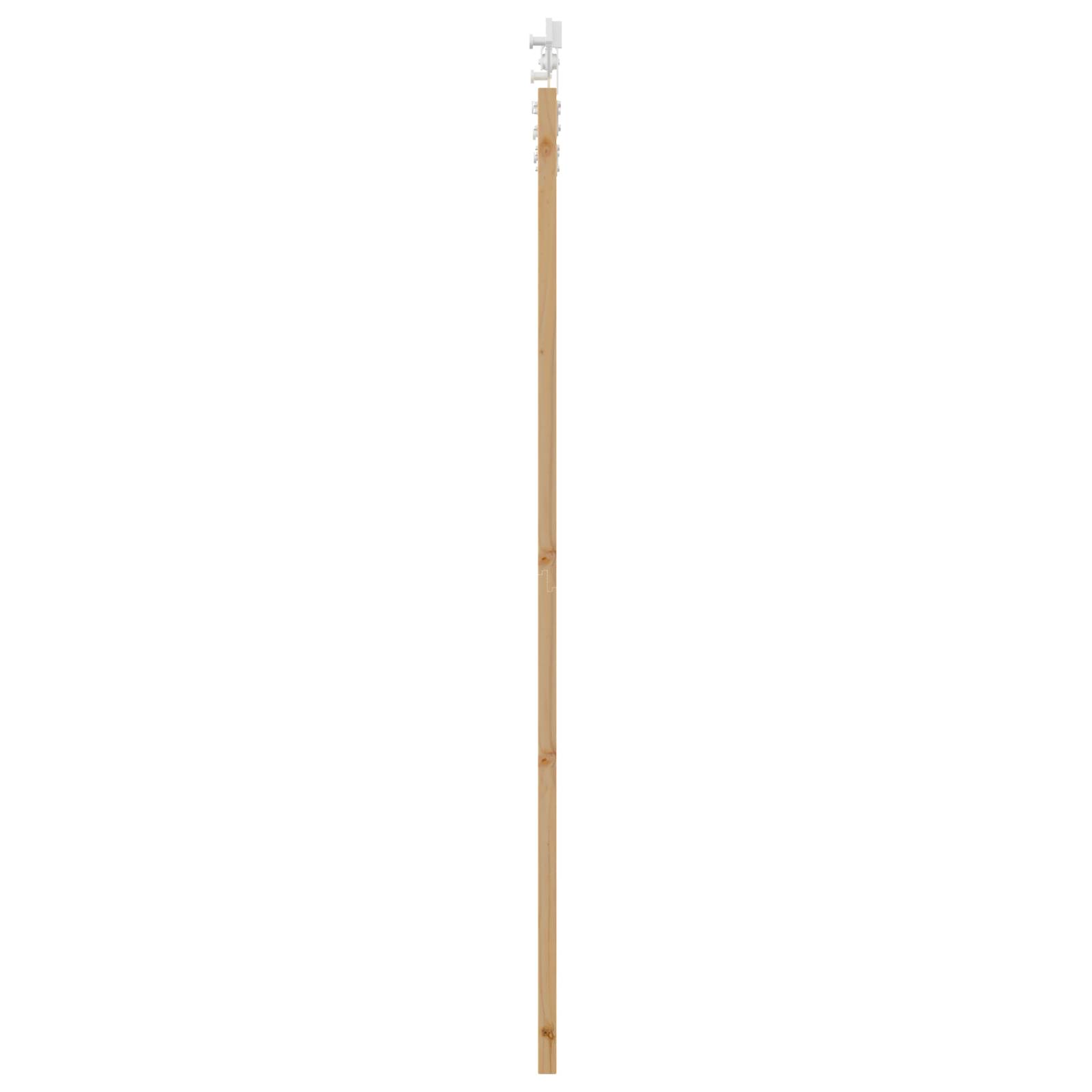 vidaXL Schiebetür mit Hardware-Set 93x202 cm Massivholz Kiefer