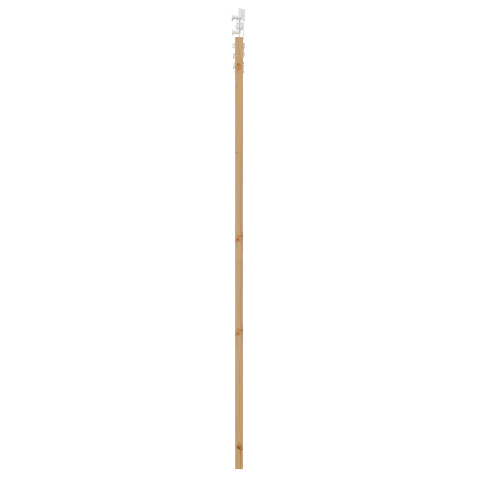 vidaXL Schiebetür mit Zubehör Set 93x211 cm Massivholz Kiefer