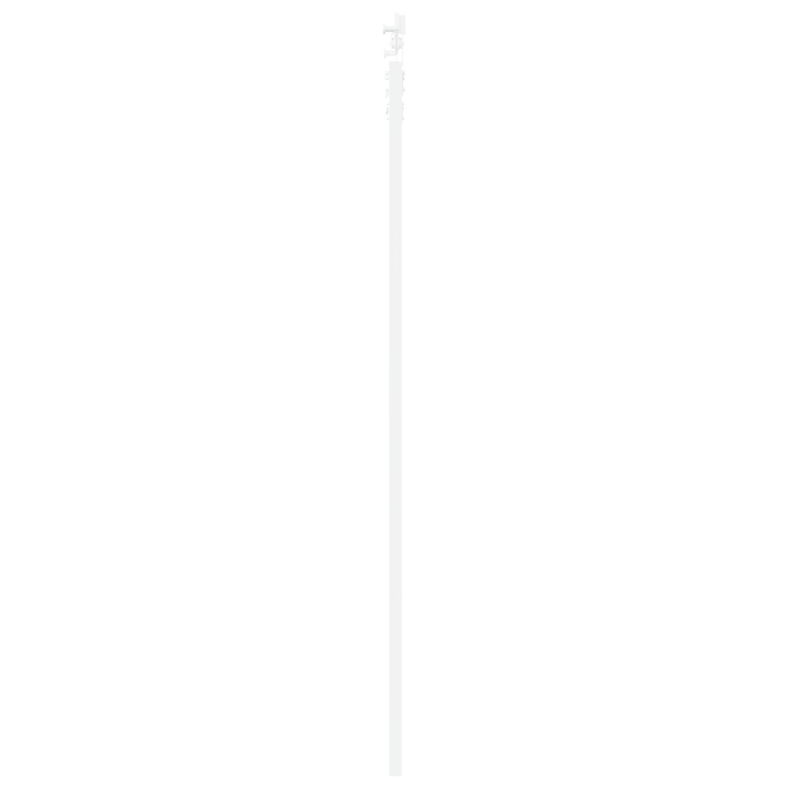 vidaXL Schiebetür mit Zubehör-Set Weiß 93x211 cm Massivholz Kiefer