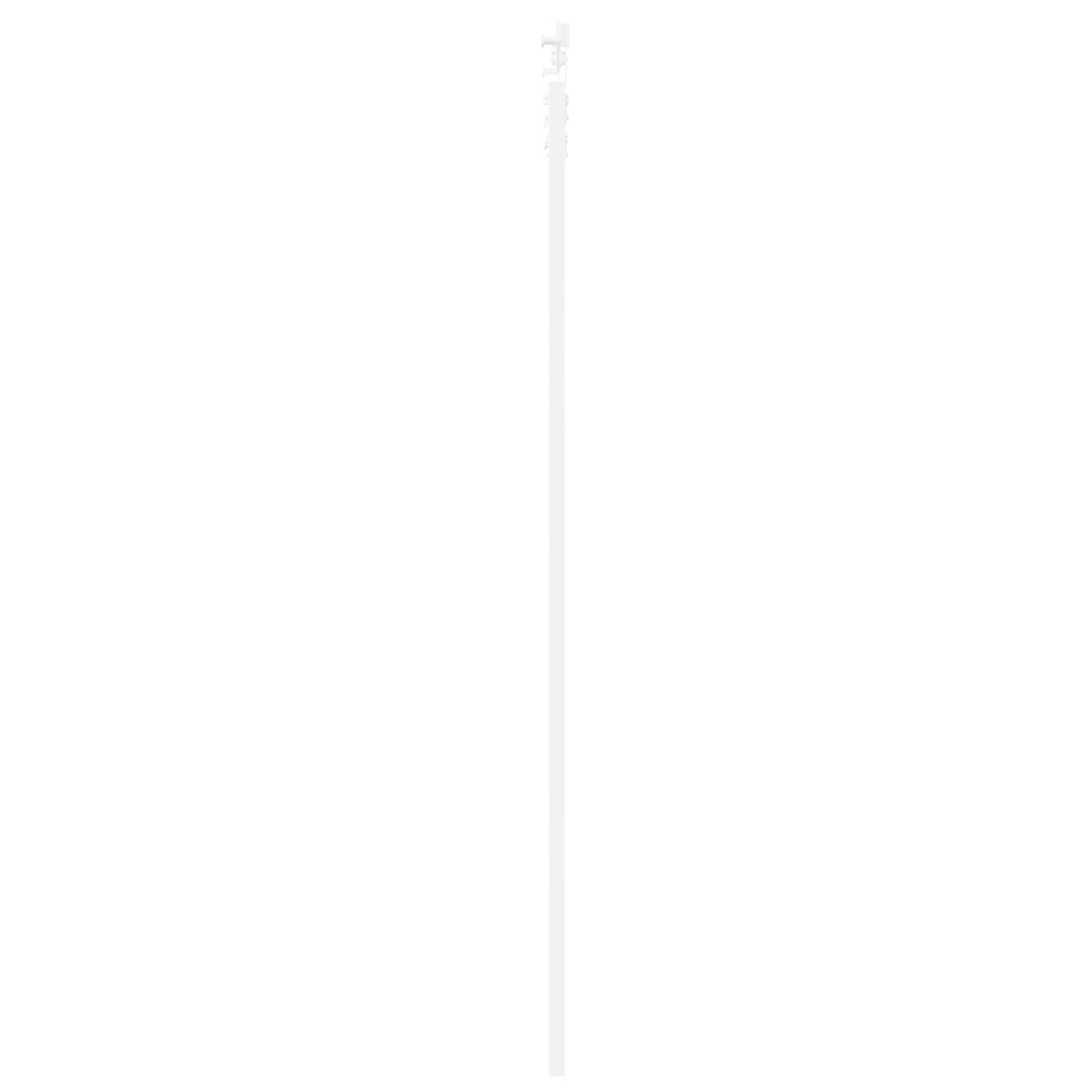 vidaXL Schiebetür mit Hardware-Set Weiß 93x232 cm Massivholz Fichte