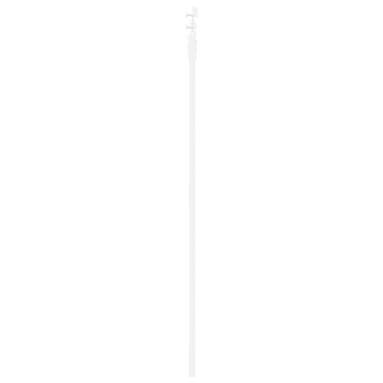 vidaXL Schiebetür mit Zubehör Set Weiß 61x198,5 cm aus massivem Holz