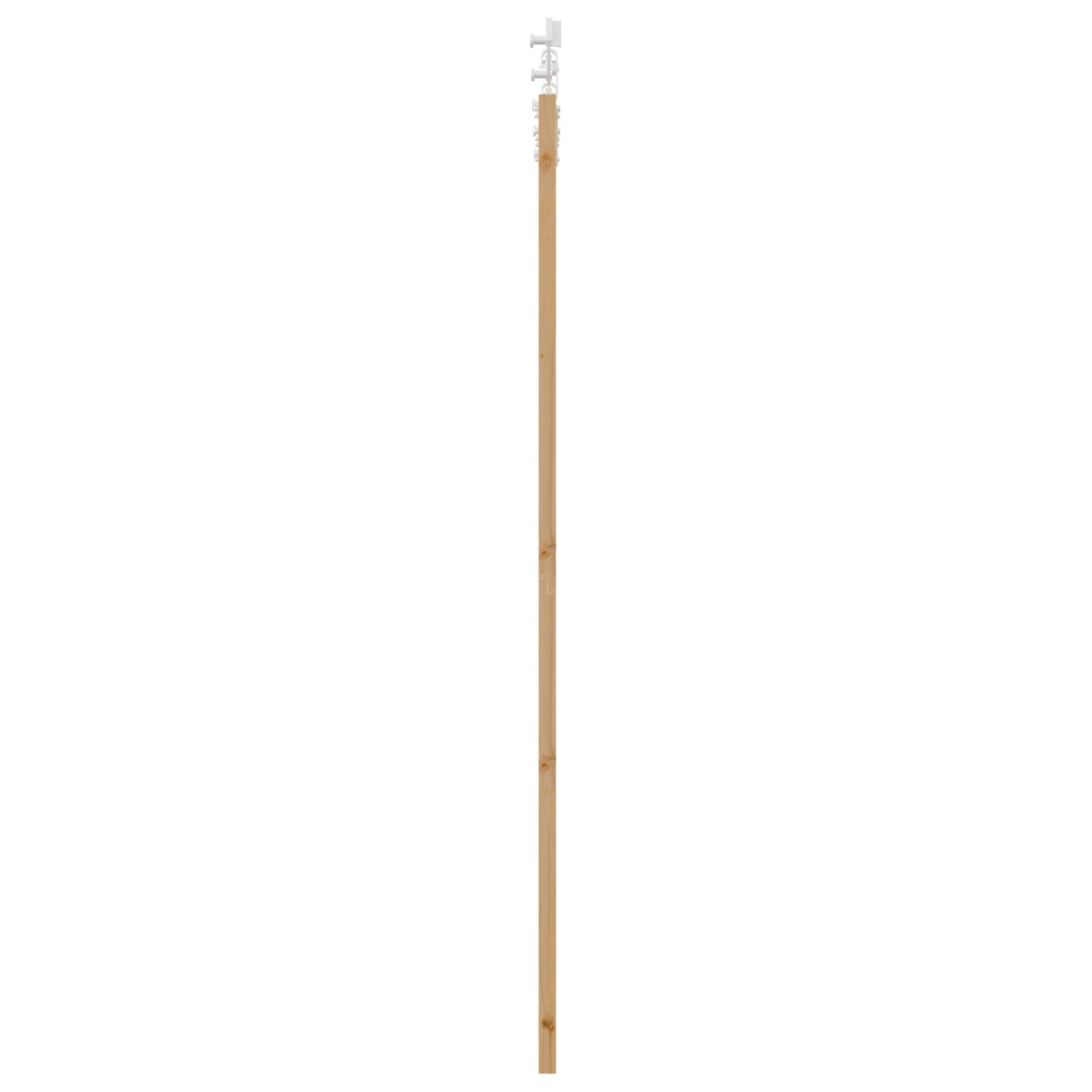 vidaXL Schiebetür mit Zubehör-Set 93x211 cm Massivholz Kiefer