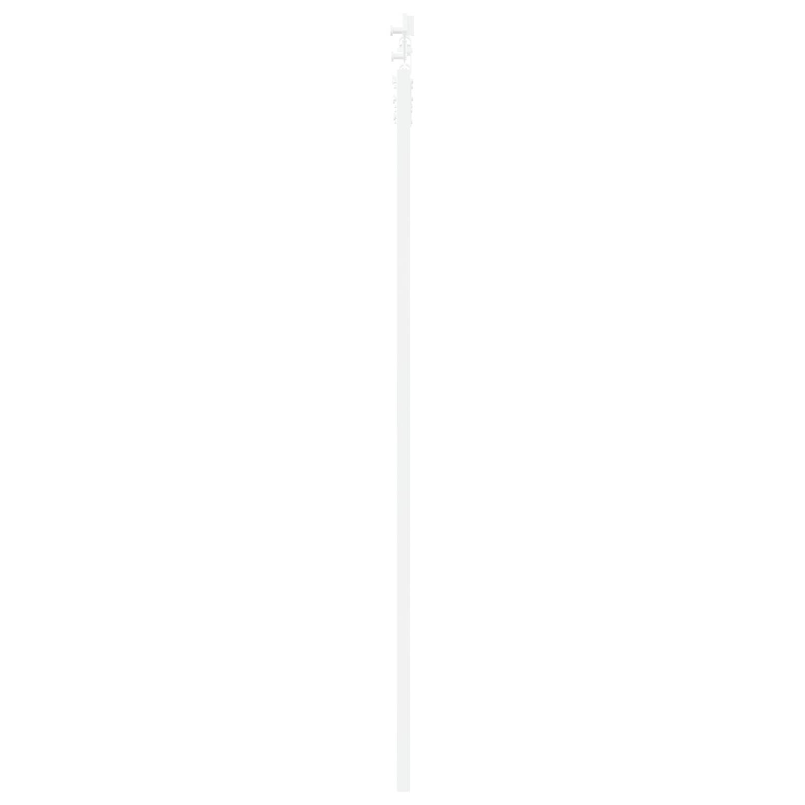 vidaXL Schiebetür Set Weiß 83x202 cm Massivholz Kiefer