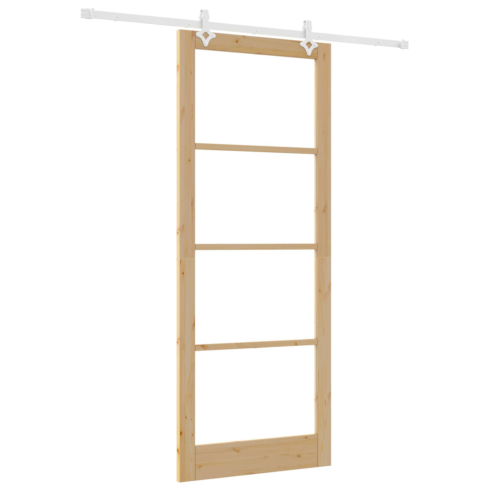 vidaXL Schiebetür mit Hardware-Set 93x232 cm Massivholz Kiefer