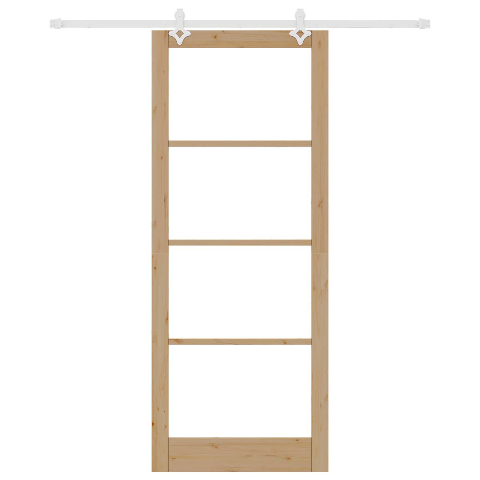 vidaXL Schiebetür mit Hardware-Set 93x232 cm Massivholz Kiefer