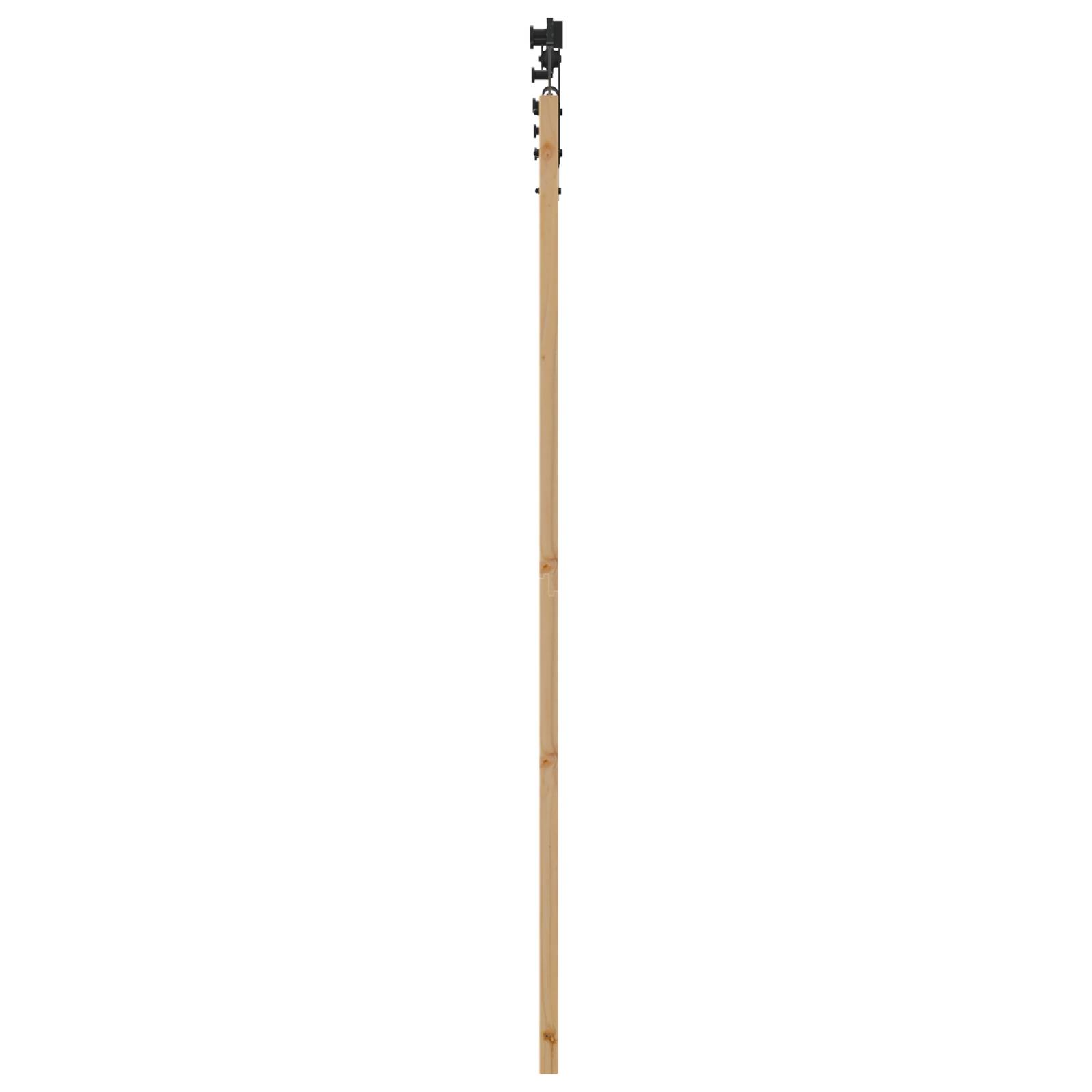 vidaXL Schiebetür mit Zubehör Set 73,5 x 198,5 cm Massivholz Kiefer