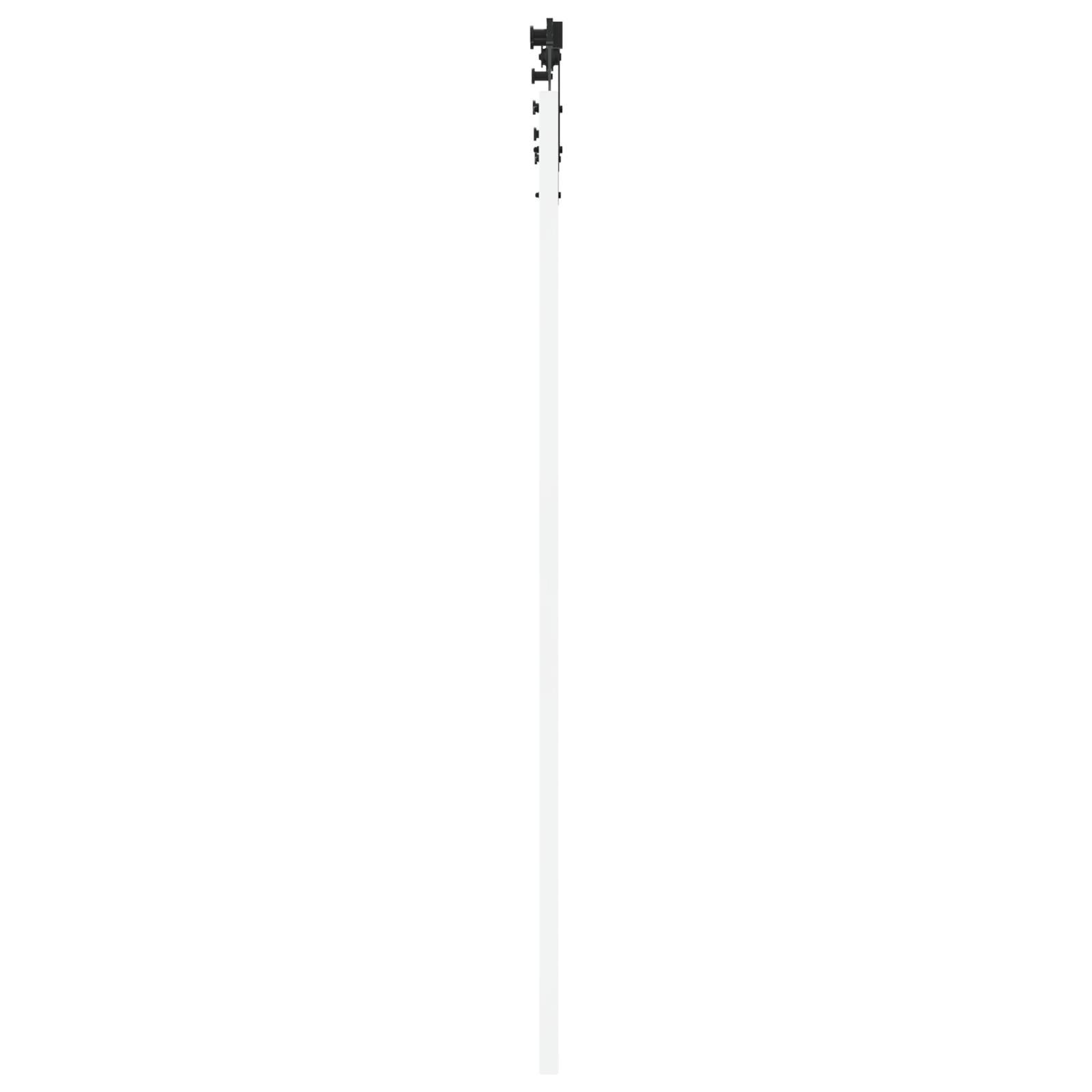 vidaXL Schiebetür mit Beschlägen Set Weiß 83x202 cm Massivholz Kiefer