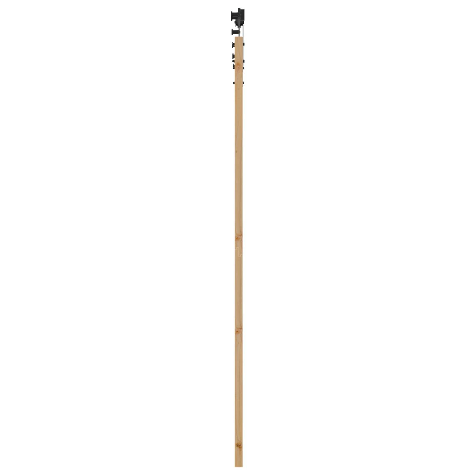 vidaXL Schiebetür mit Beschlägen Set 93x211 cm Massivholz Kiefer