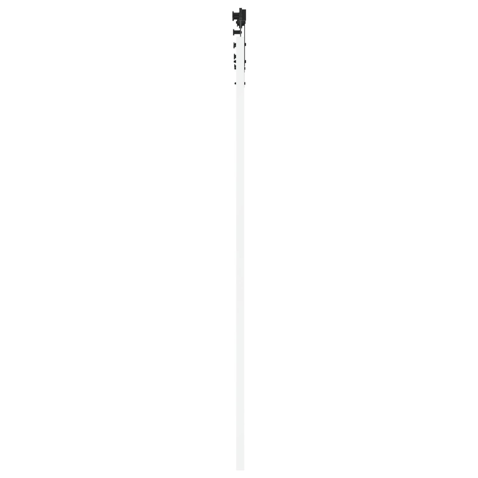 vidaXL Schiebetür mit Zubehörset Weiß 93x211 cm Massivholz Kiefer