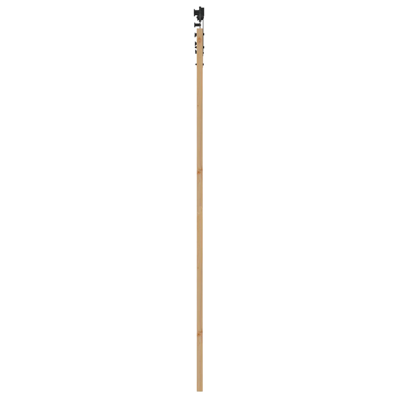 vidaXL Schiebetür mit Beschlagsatz 93x232 cm Massivholz Kiefer
