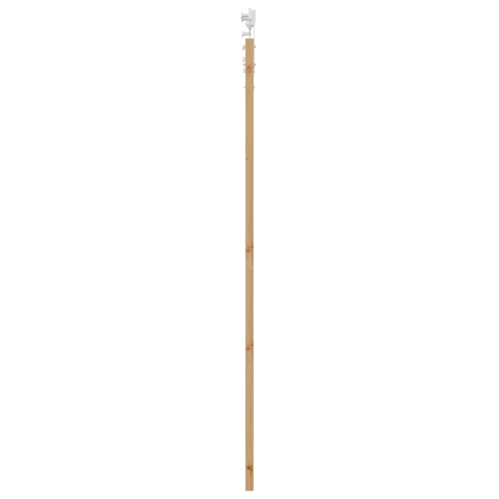vidaXL Schiebetür mit Beschlägen Set 93x211 cm Massivholz Kiefer