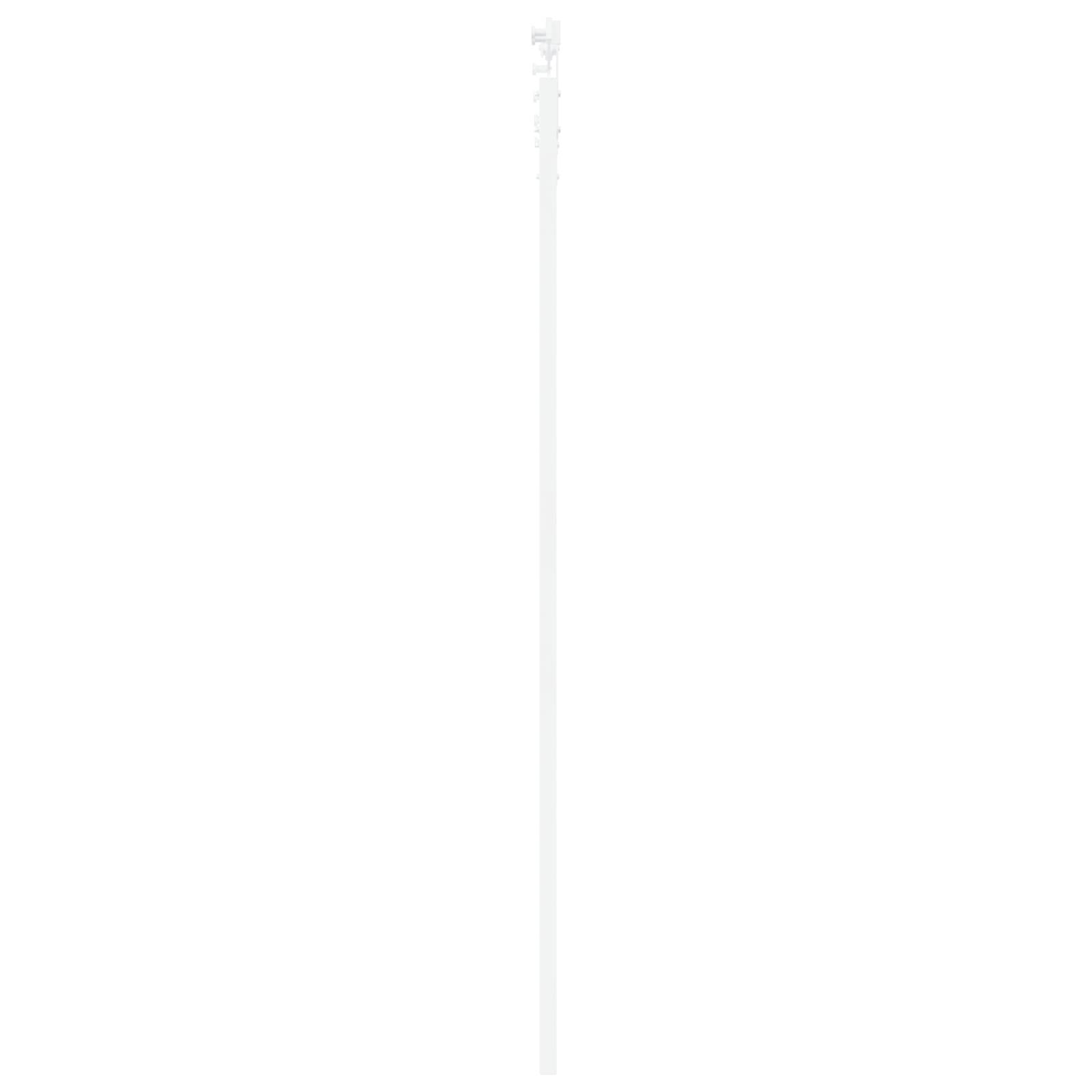 vidaXL Schiebetür mit Beschlagset Weiß 93x232 cm aus massivem Kiefernholz