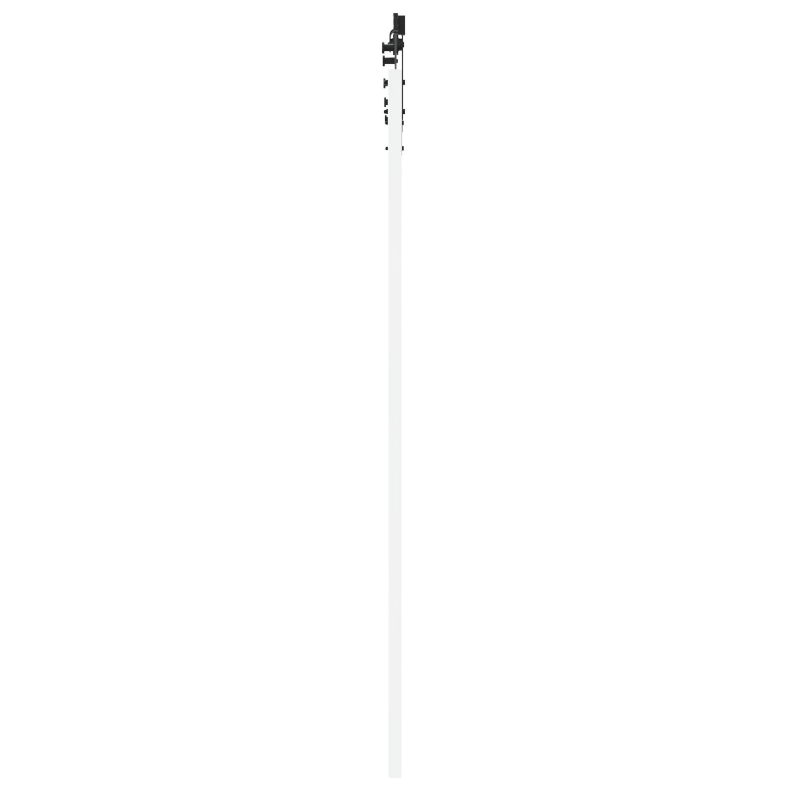 vidaXL Schiebetür mit Beschlägen Set Weiß 93x202 cm Massivholz Kiefer