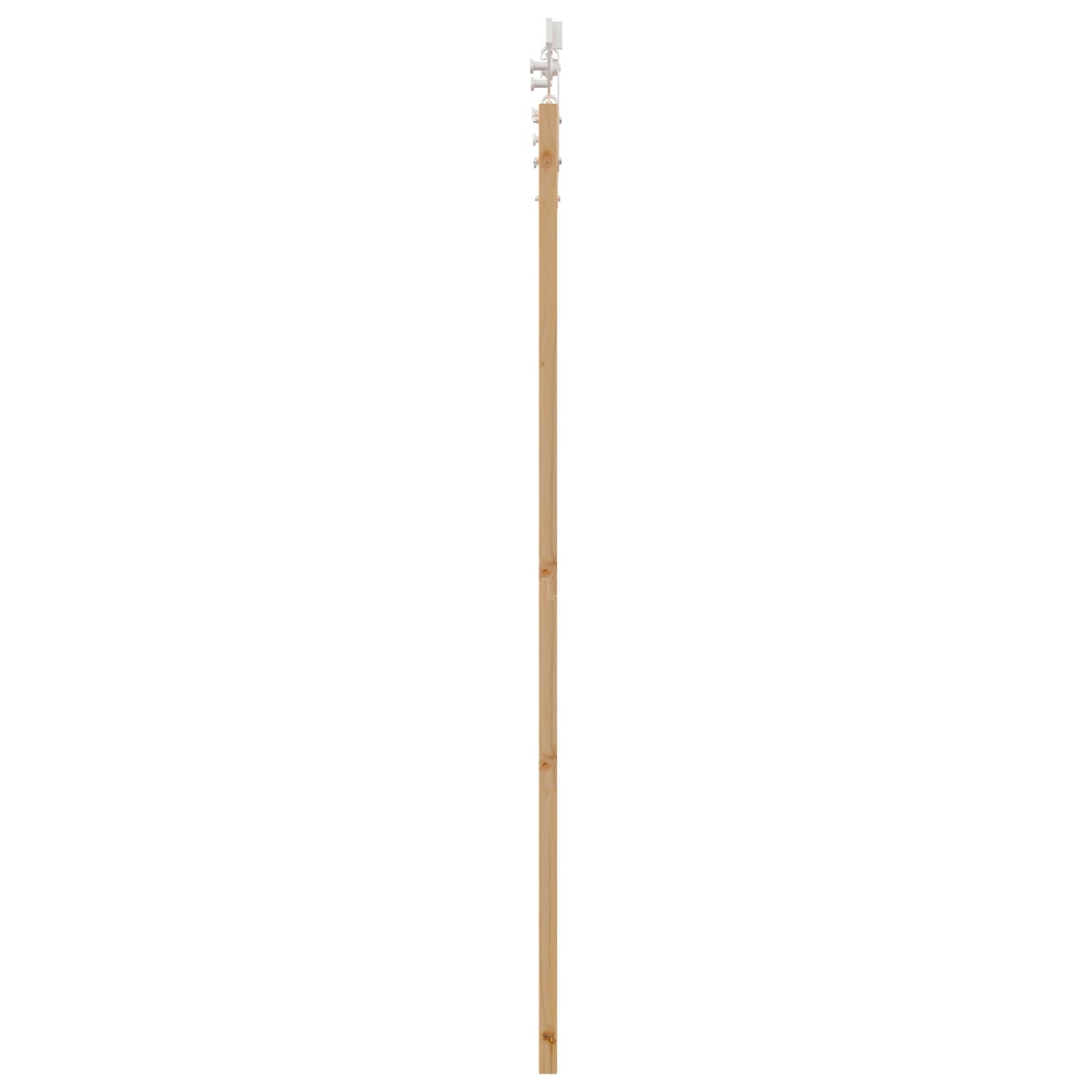 vidaXL Schiebetür mit Beschlägen Set 73,5x198,5 cm Massivholz Kiefer