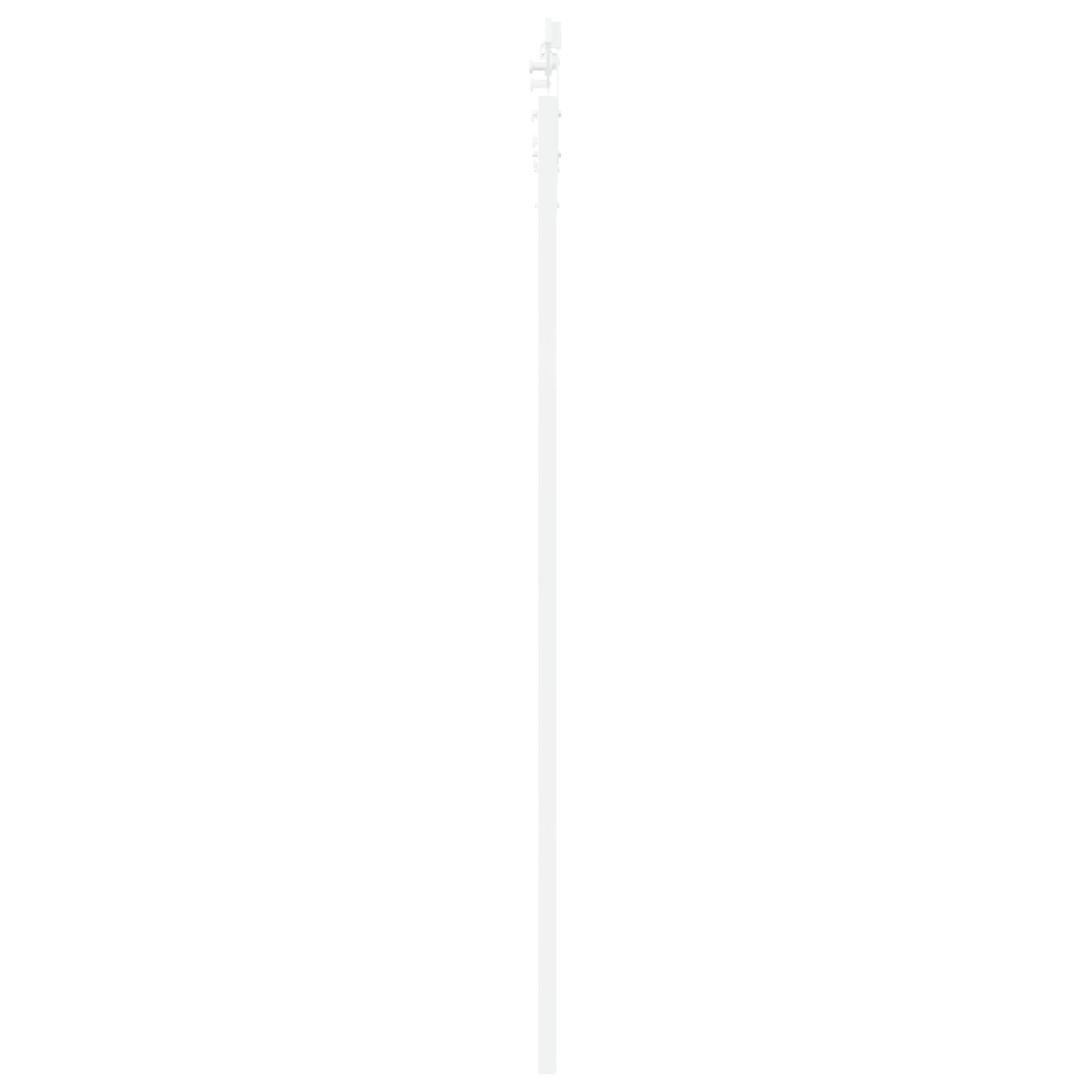 vidaXL Schiebetür mit Beschlag-Set Weiß 93 x 202 cm Massivholz Fichte