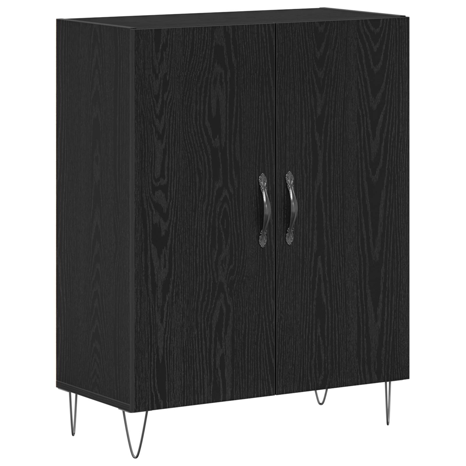 vidaXL Sideboard Schwarze Eiche 69,5x34x90 cm Holzwerkstoff