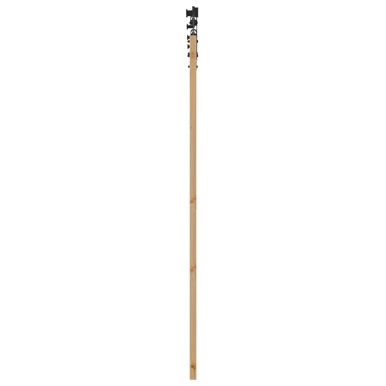 vidaXL Schiebetür mit Zubehörset 61x198,5 cm Massivholz Kiefer