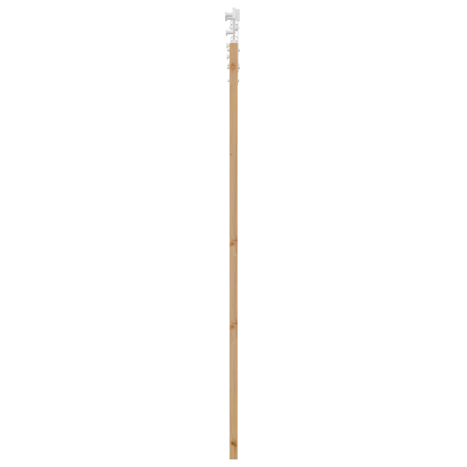 vidaXL Schiebetür mit Beschlägen Set 61x198,5 cm Massivholz Kiefer