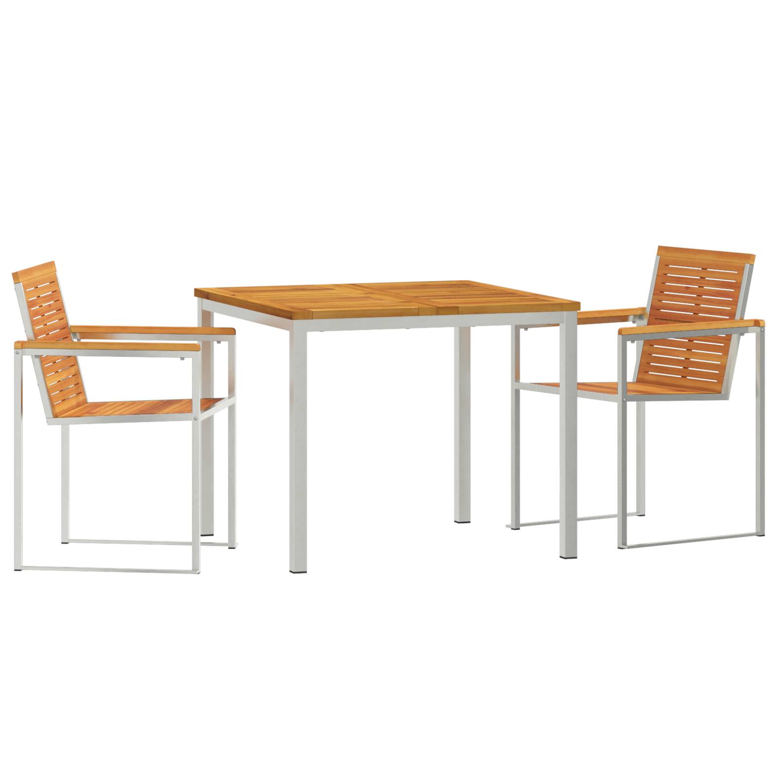 vidaXL 3-teilige Garten Essgruppe Massivholz Akazie