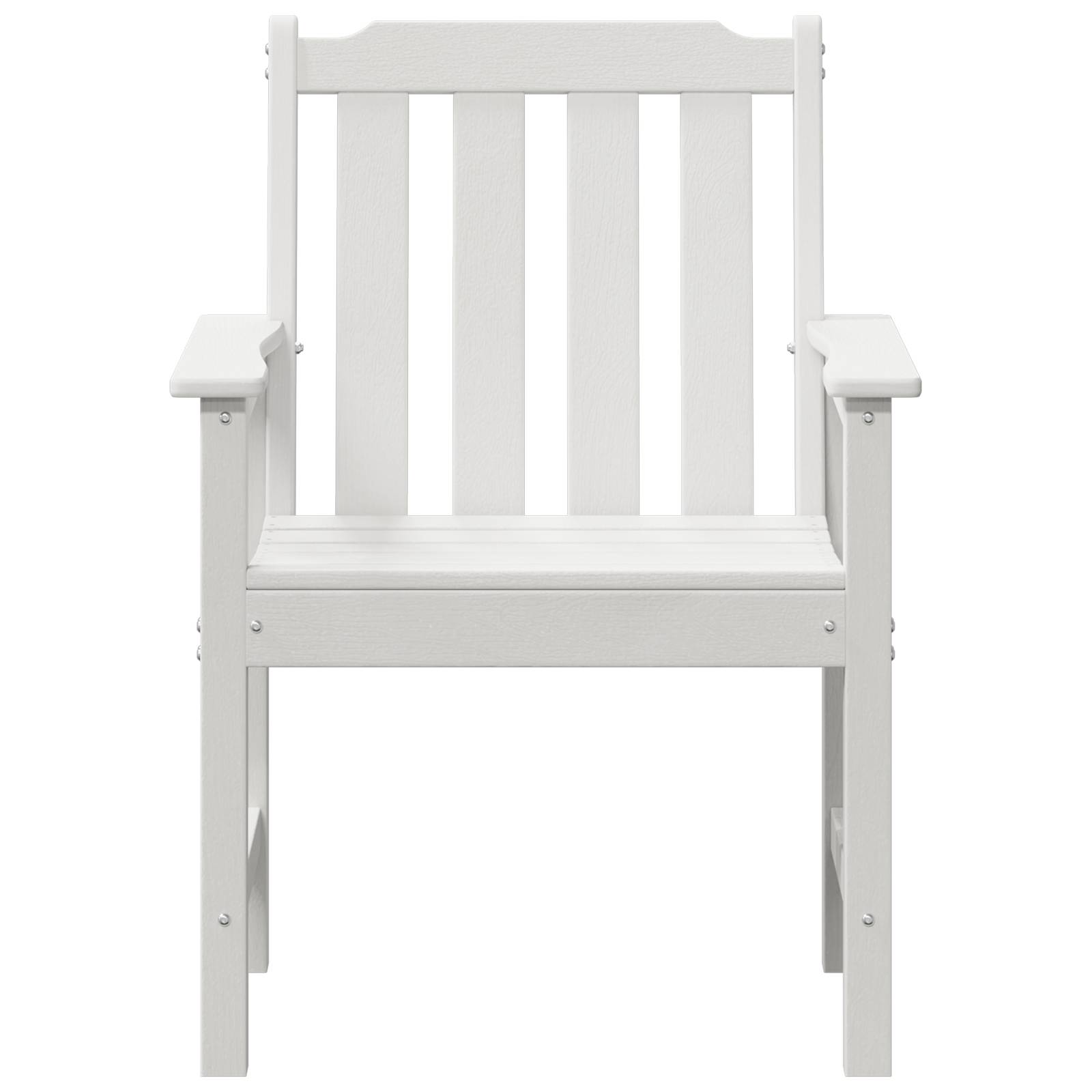 vidaXL Garten-Essstühle 6 Teile Weiß 65,5x55,5x88 cm HDPE