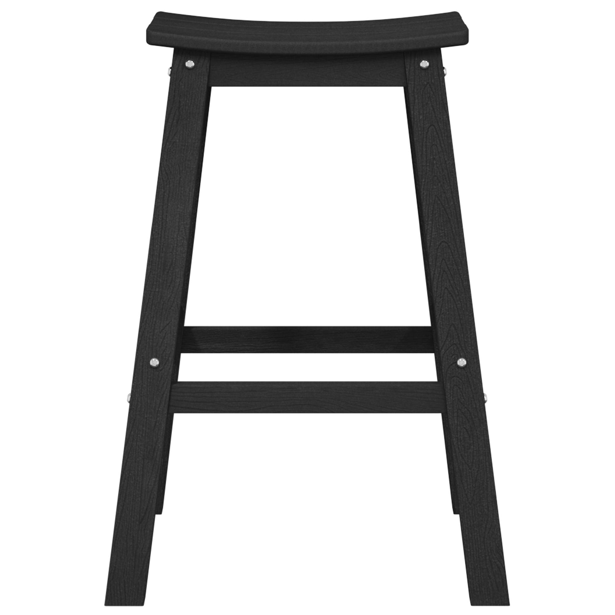 vidaXL Barhocker 9 Stück Schwarz HDPE