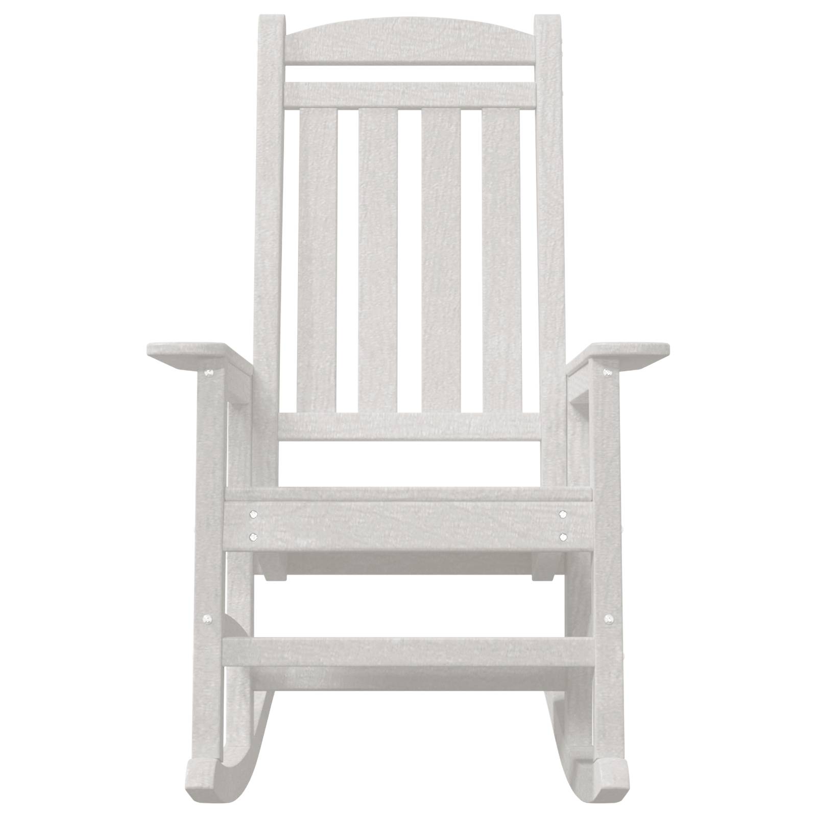 vidaXL Garten Schaukelstuhl Weiß 70x92x108 cm HDPE
