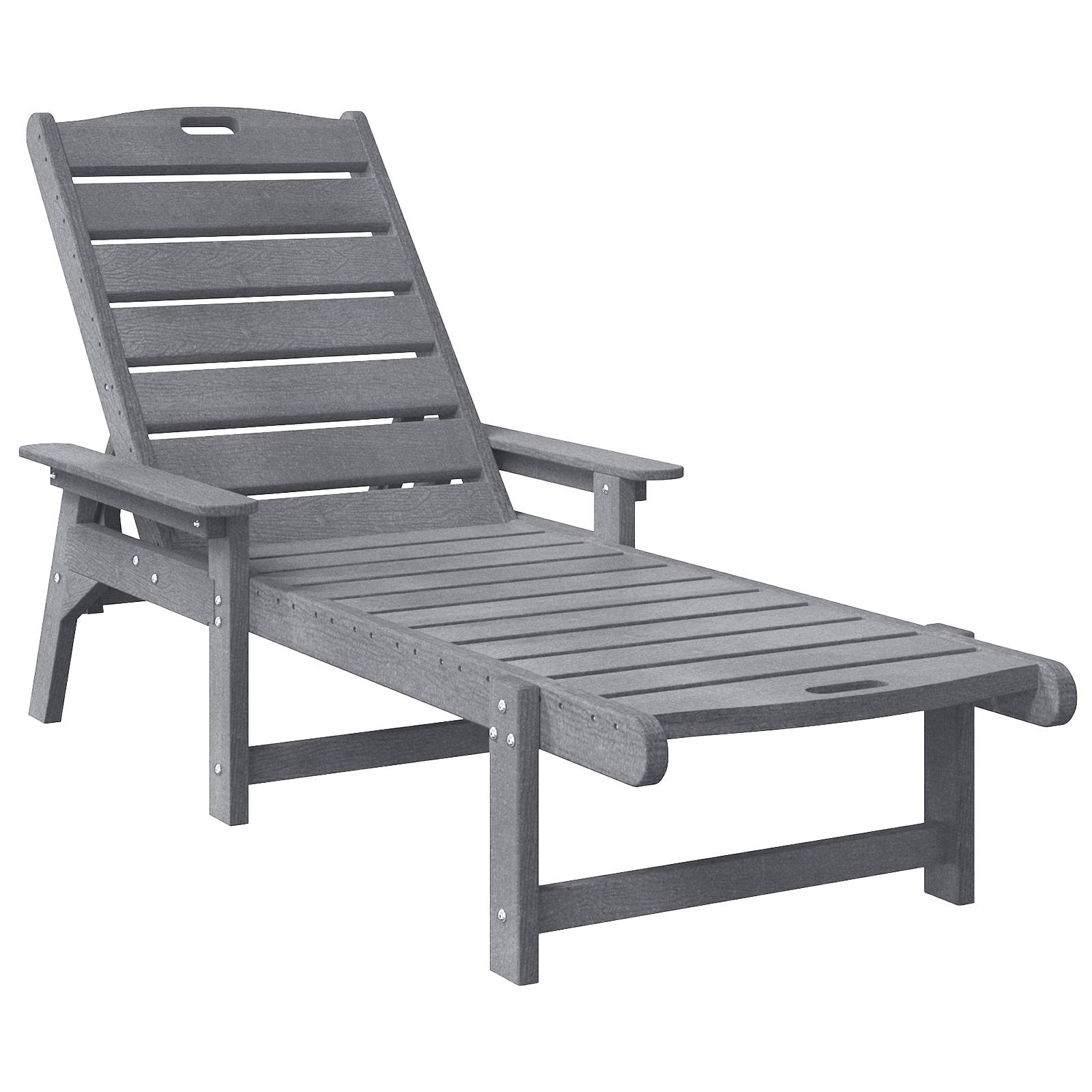 vidaXL 3-teiliges Garten-Loungeset Hellgrau HDPE