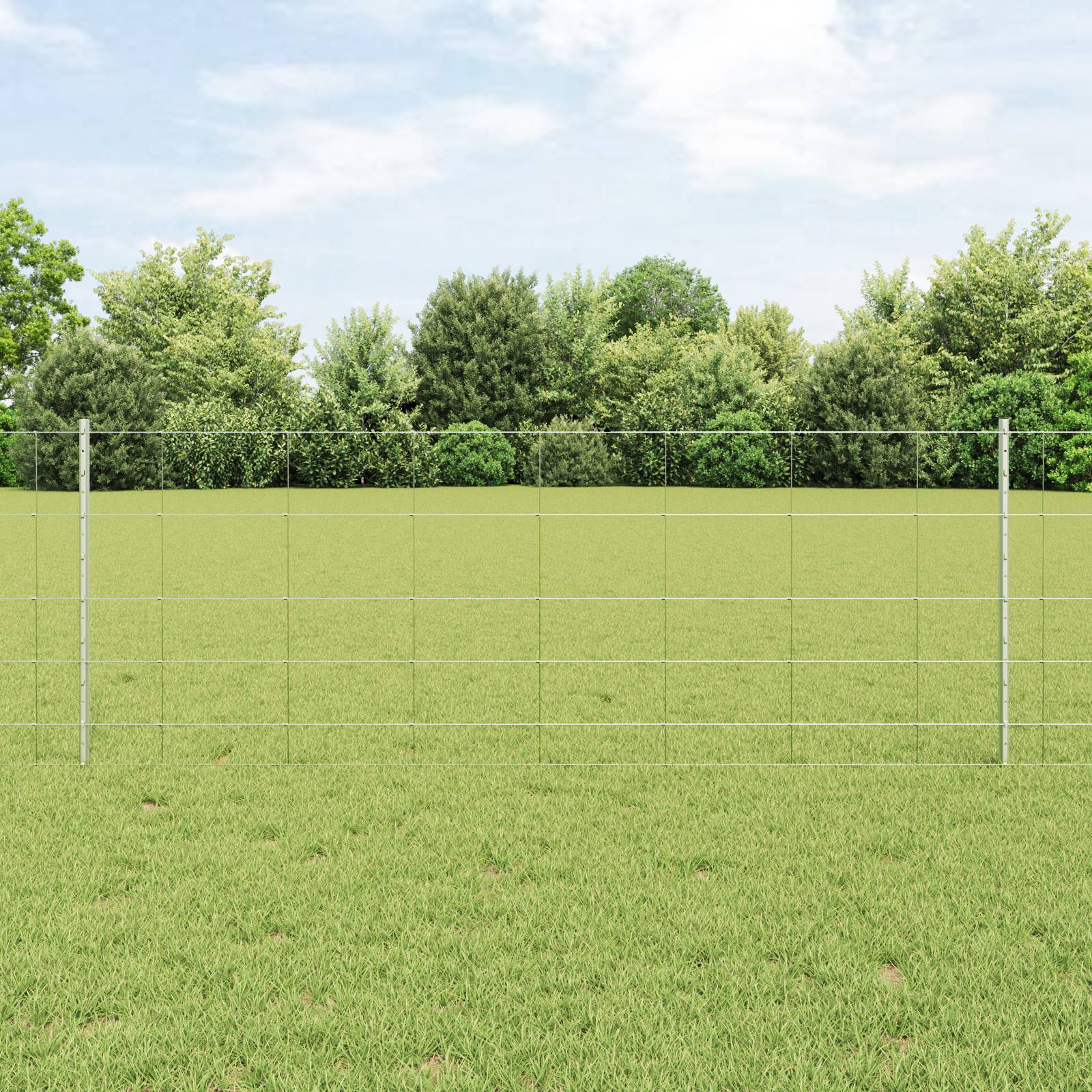 vidaXL Zaunpfosten 11 Stk U-Profil 80 cm verzinkter Stahl