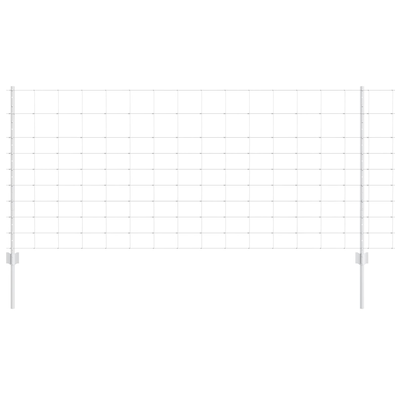 vidaXL Zaunpfosten 22 Stück U-Profil 100 cm Verzinkter Stahl