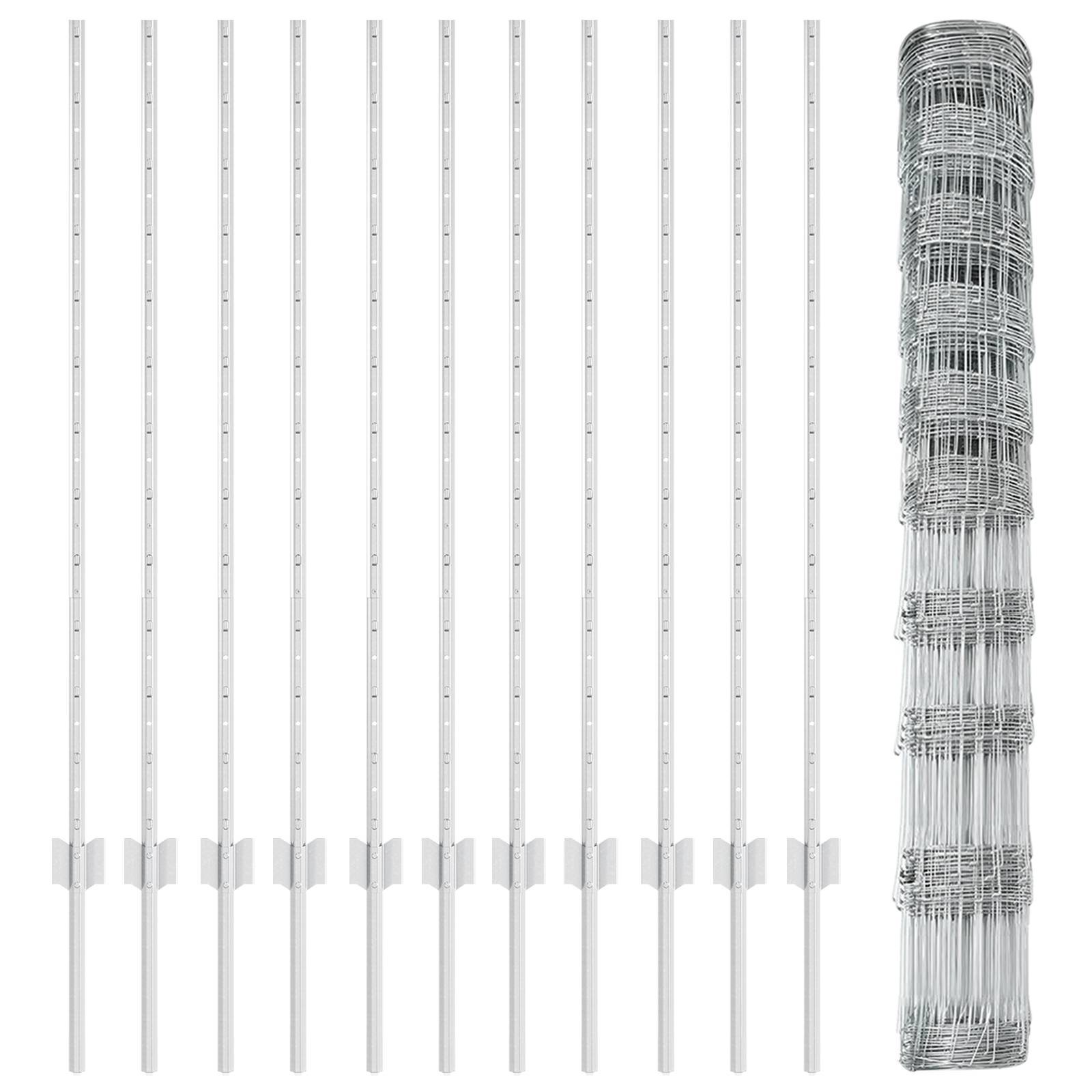 vidaXL Zaunpfosten 22 Stück U-Profil 120 cm Verzinkter Stahl