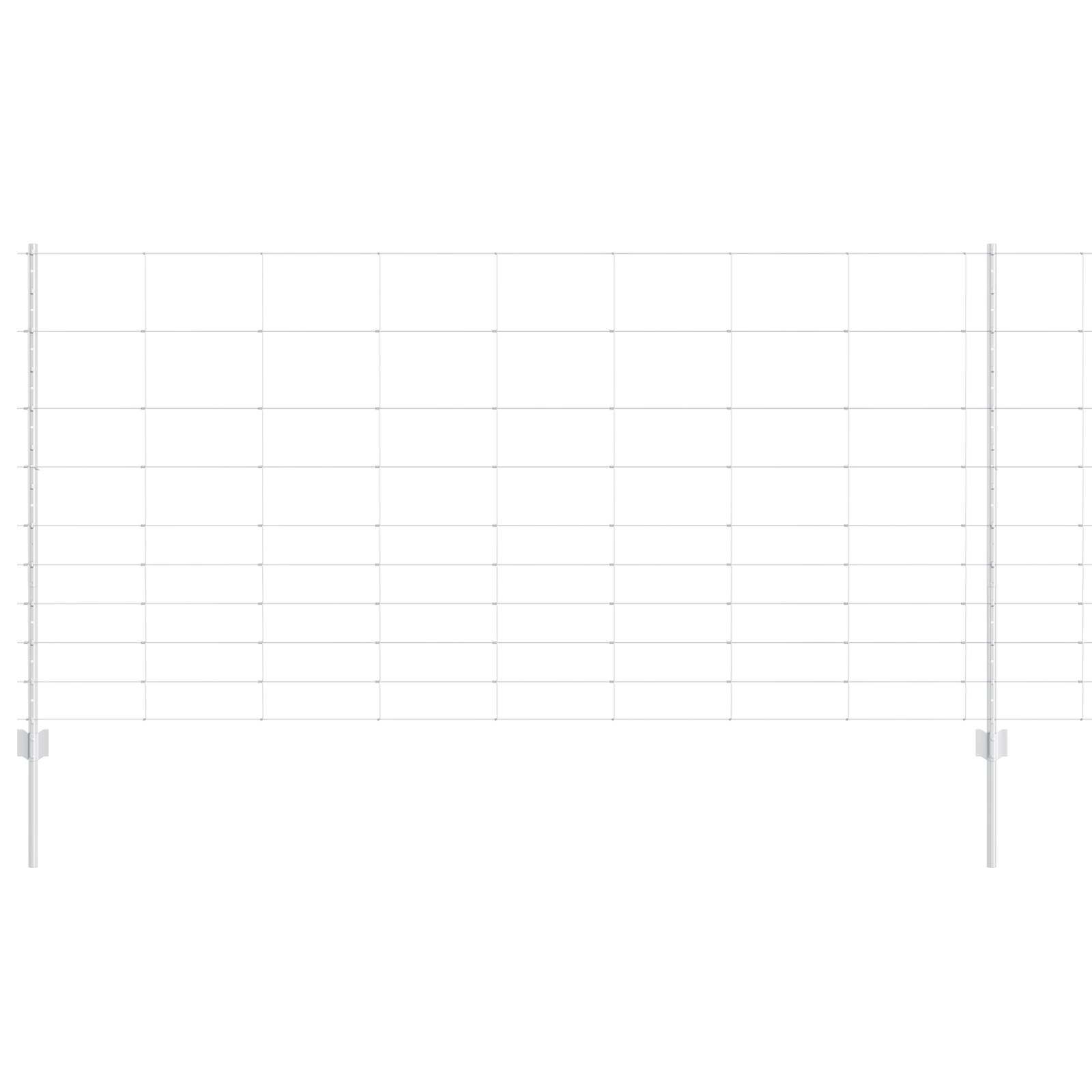 vidaXL Zaunpfosten 22 Stück U-Profil 120 cm Verzinkter Stahl