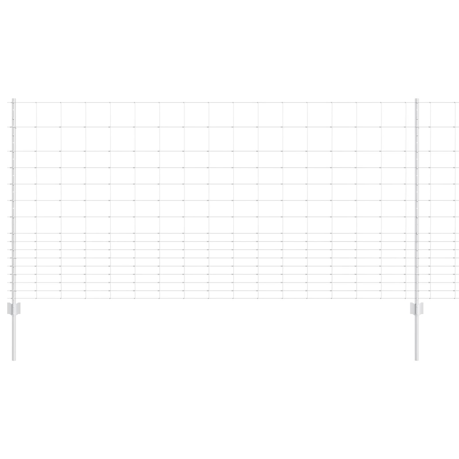 vidaXL Zaunpfosten 22 Stück U-Kanal 120 cm verzinkter Stahl