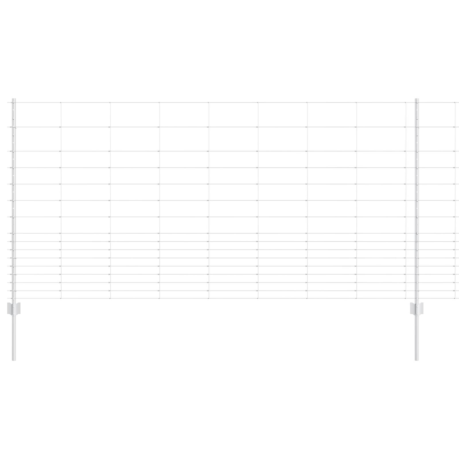 vidaXL Zaunpfosten 22 Stück U-Channel 120 cm Verzinkter Stahl