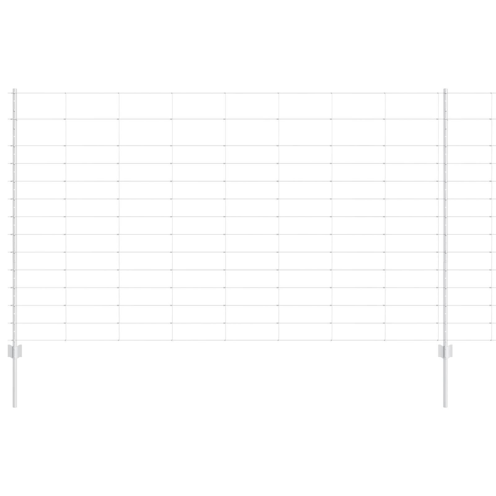 vidaXL 22 Stück U-Kanal Zaunpfosten 140 cm Galvanisierter Stahl