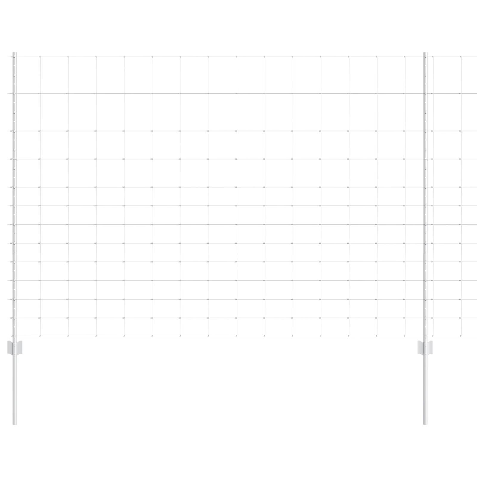 vidaXL Zaunpfosten 22 Stück U-Profil 150 cm Feuerverzinkter Stahl
