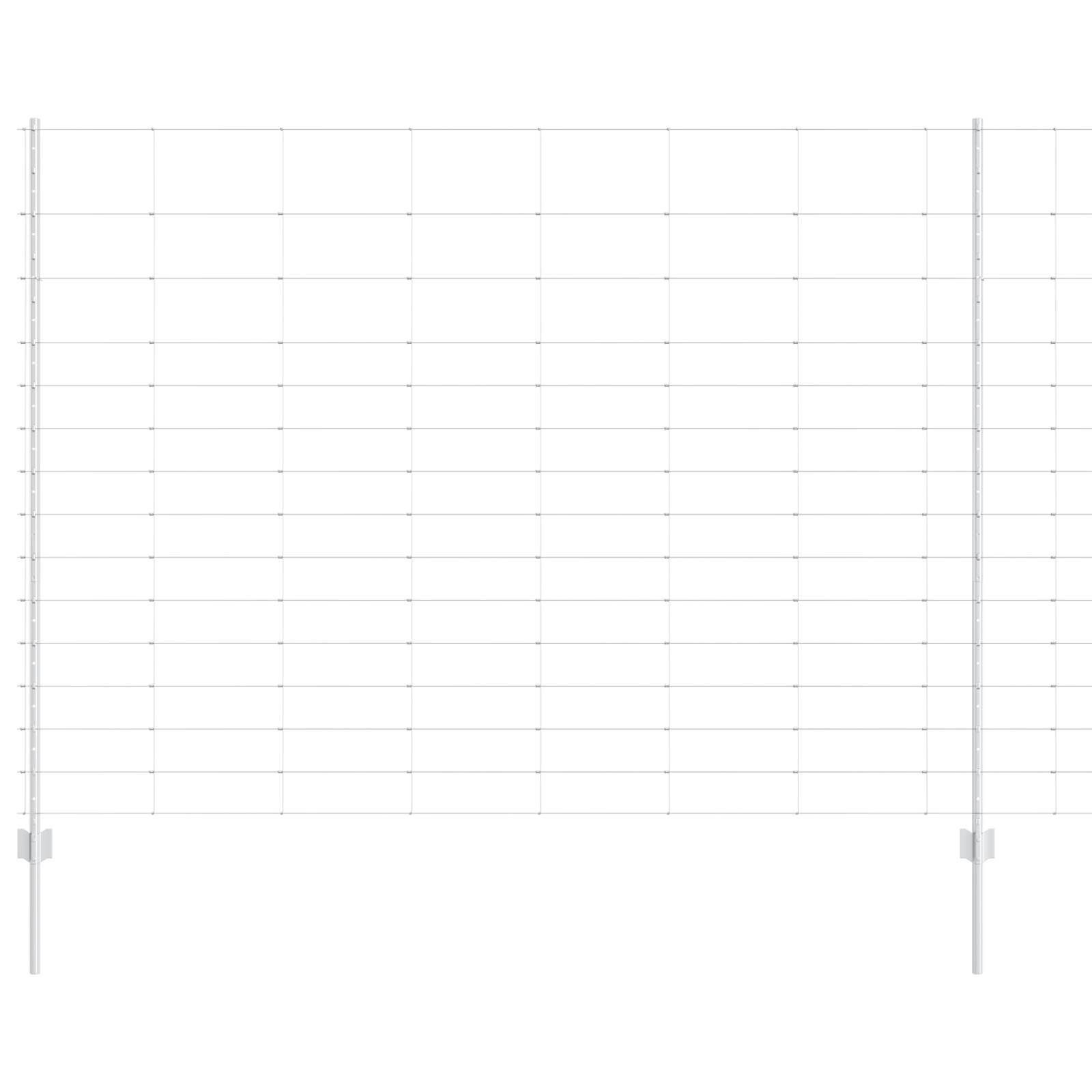 vidaXL Zaunpfosten 22 Stück U-Profil 160 cm verzinkter Stahl