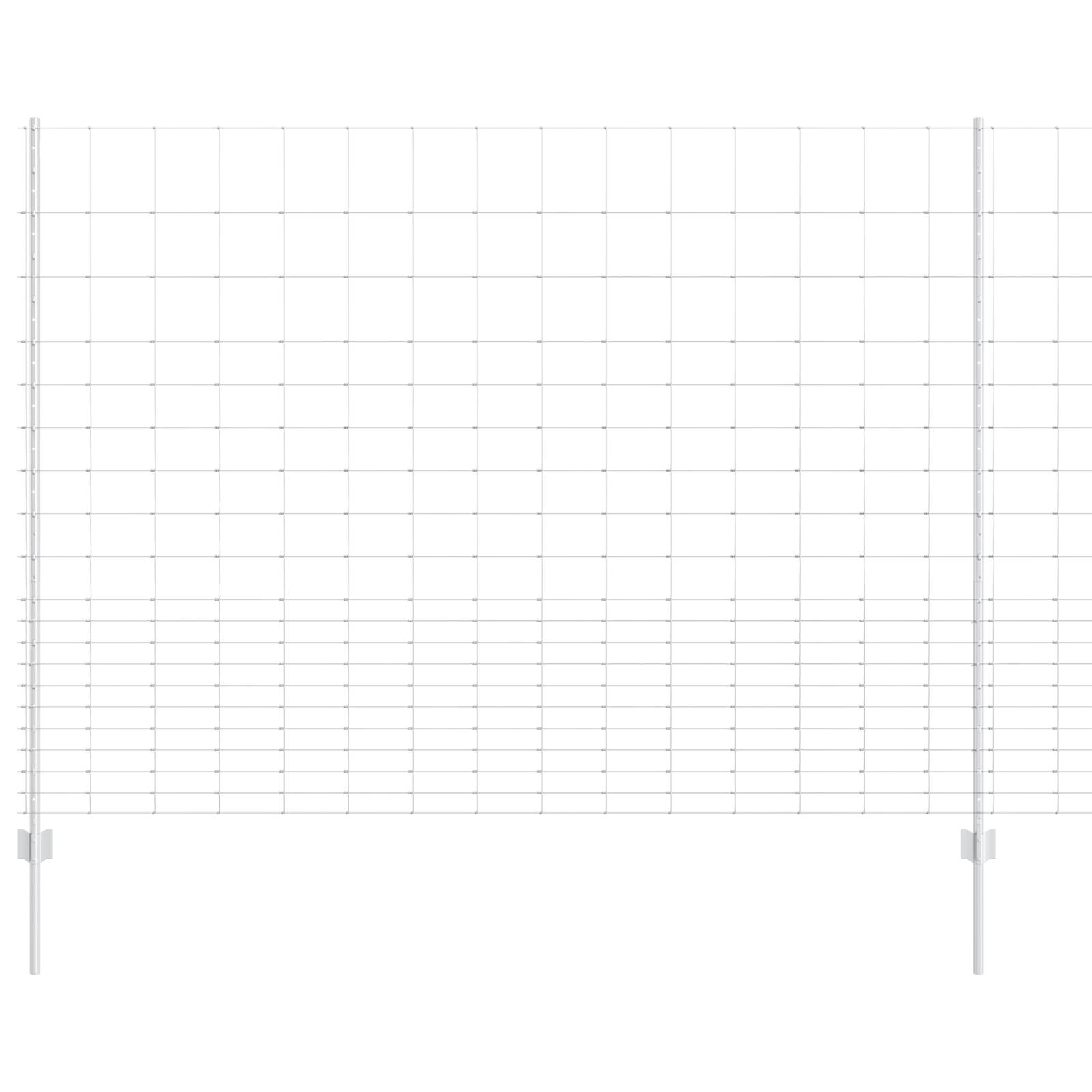 vidaXL Zaunpfosten 22 Stück U-Profil 160 cm Feuerverzinkter Stahl