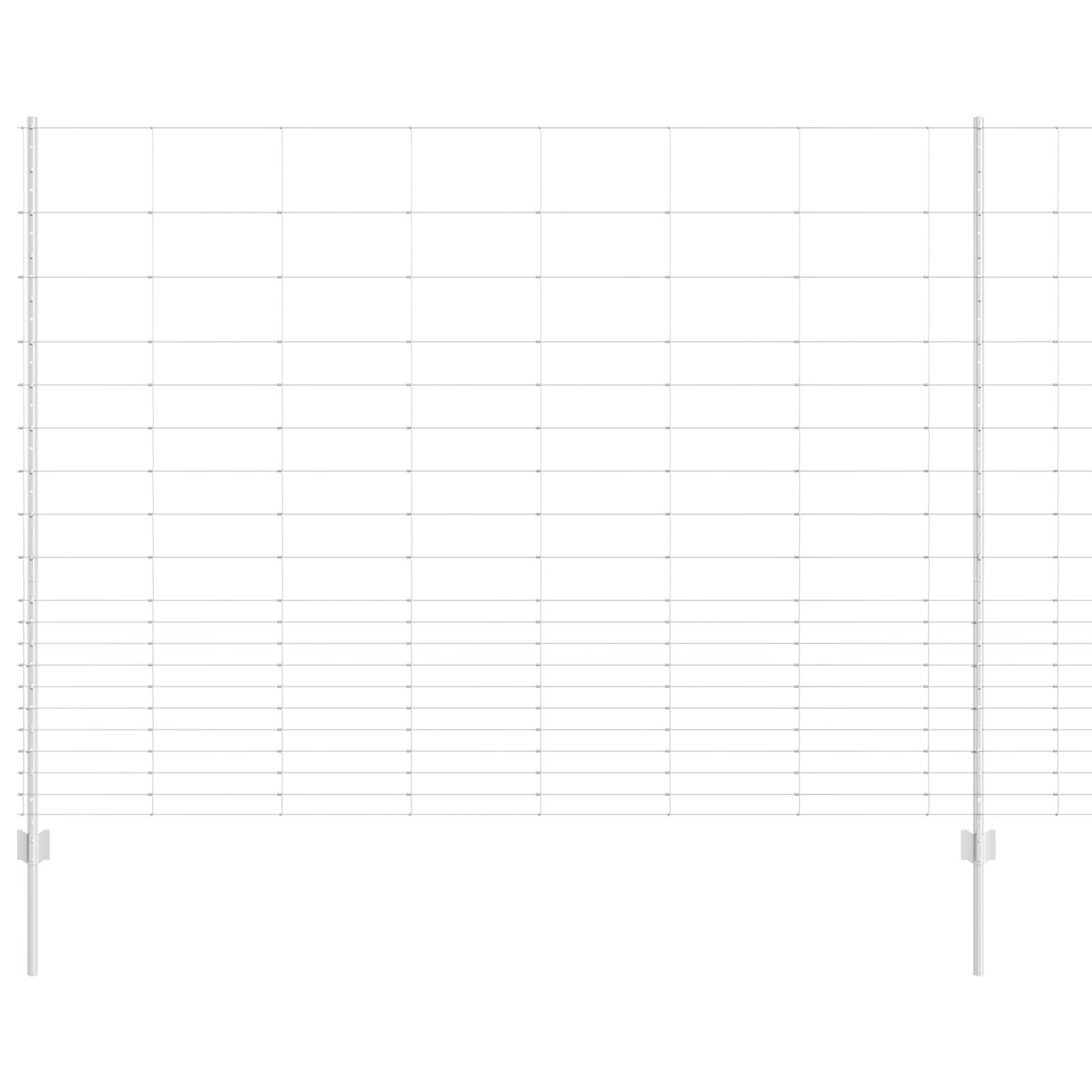vidaXL Zaunpfosten 22 Stück U-Kanal 160 cm Verzinkter Stahl