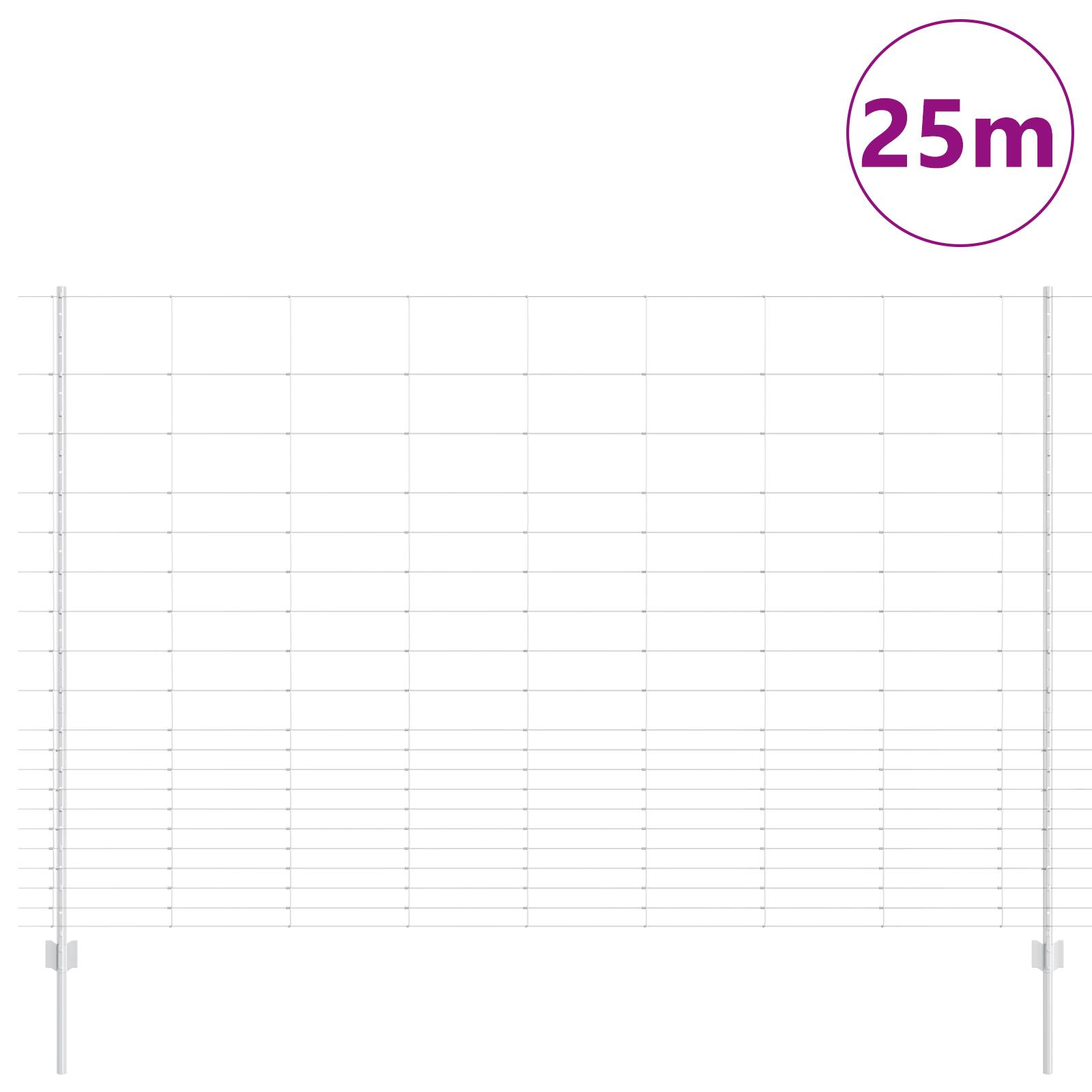 vidaXL Zaunpfosten 22 Stück U-Kanal 160 cm Verzinkter Stahl