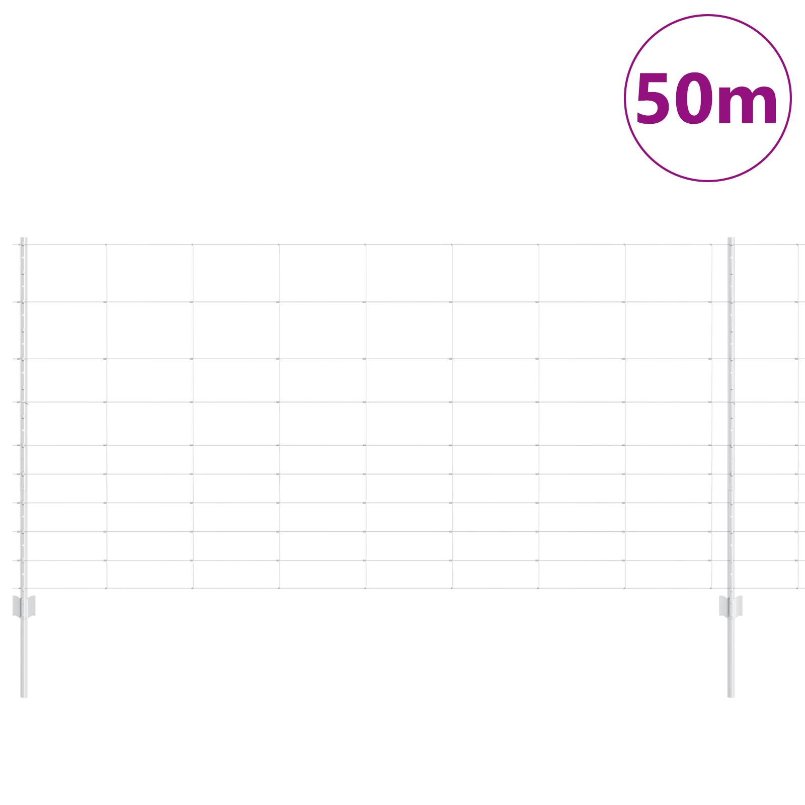 vidaXL Zaunpfosten 22 Stück U-Kanal 120 cm Verzinkter Stahl