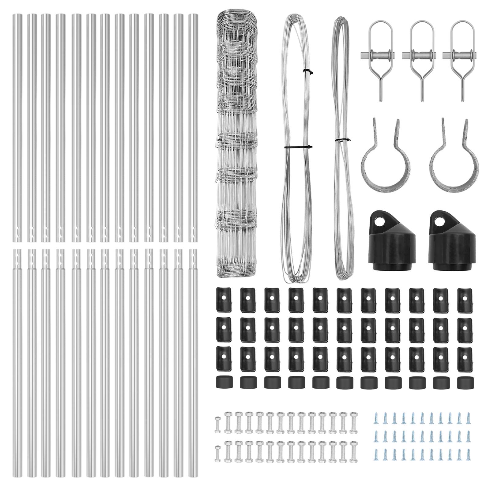 vidaXL Feldzaun 1x25 m Verzinkter Stahl