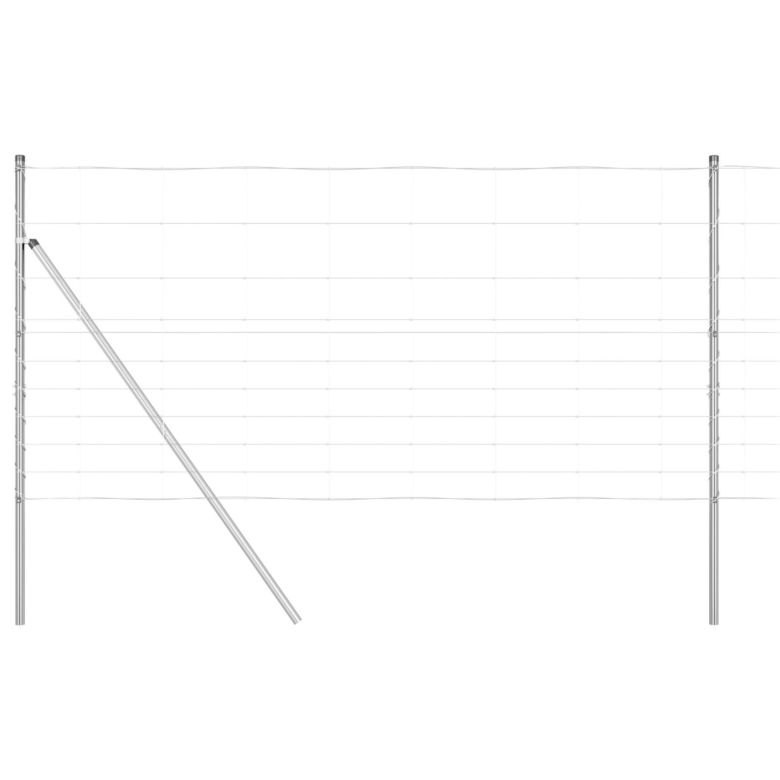 vidaXL Feldzaun 1,2x50 m Verzinkter Stahl